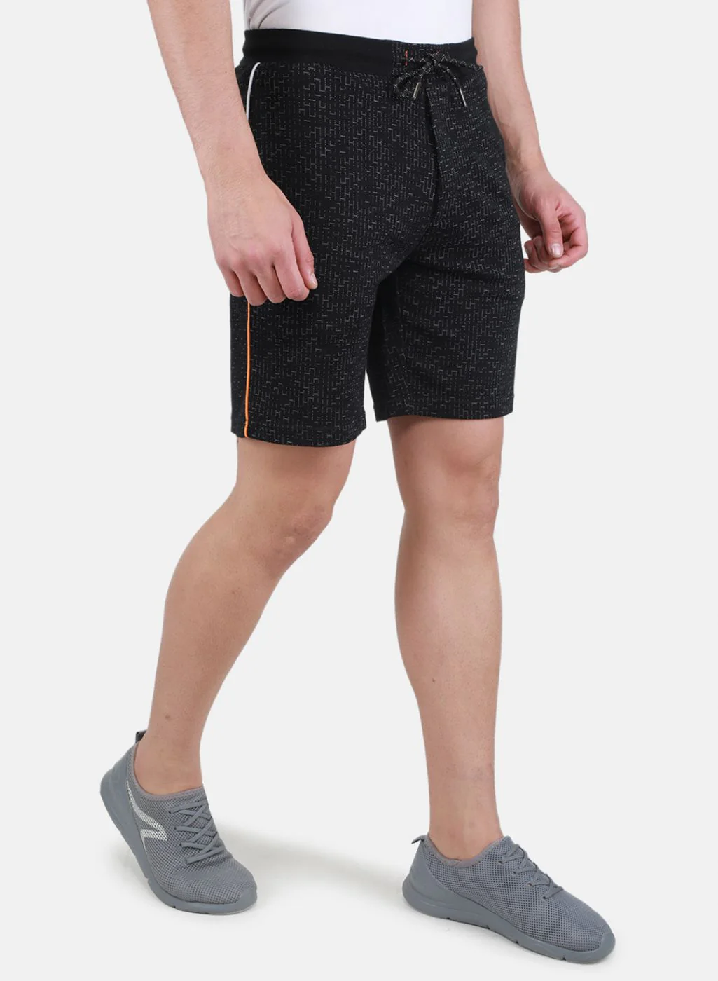 Men Black Printed Bermuda - Image 6