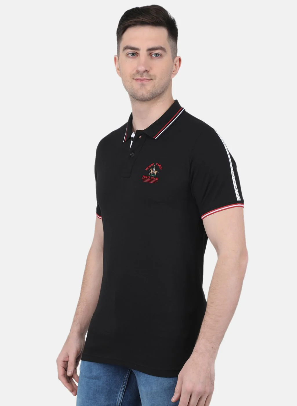 Men Black Printed T-Shirt - Image 2