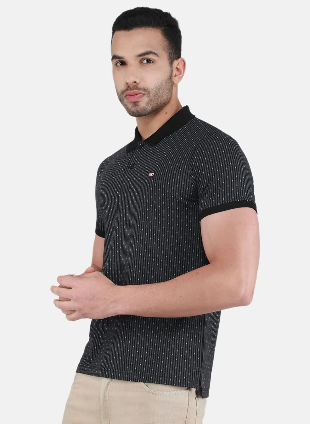 Men Black Printed T-Shirt - Image 2