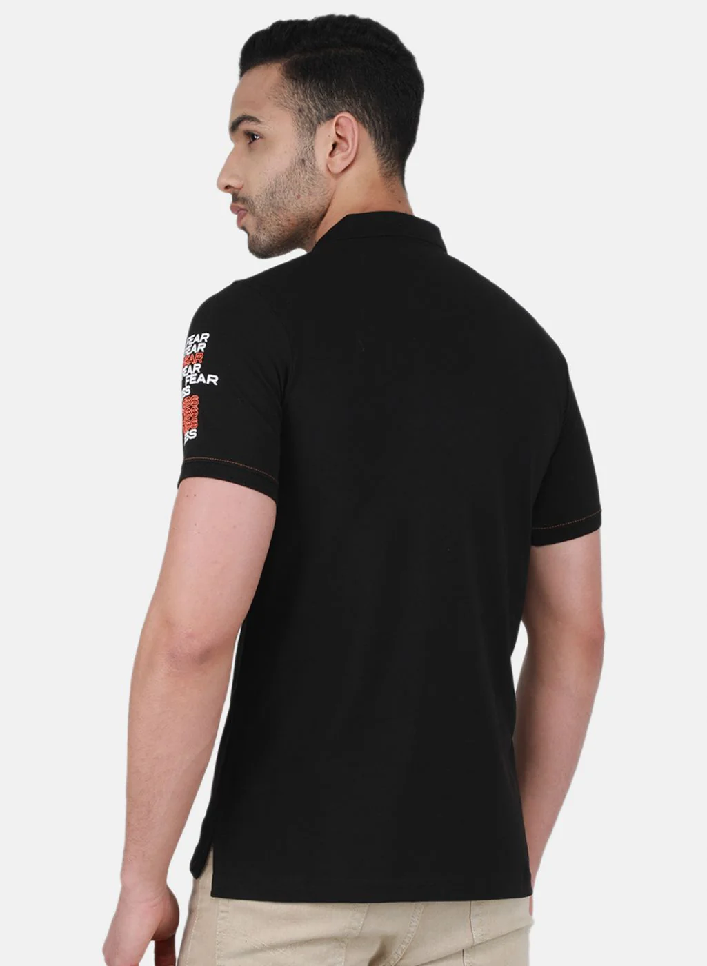 Men Black Printed T-Shirt - Image 3