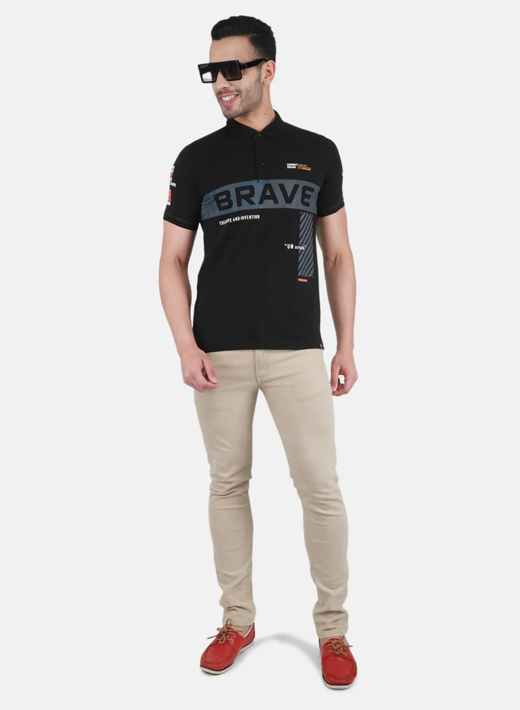Men Black Printed T-Shirt - Image 4