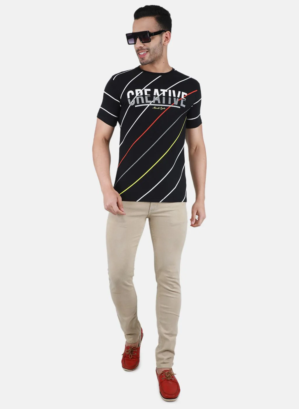 Men Black Printed T-Shirt - Image 4