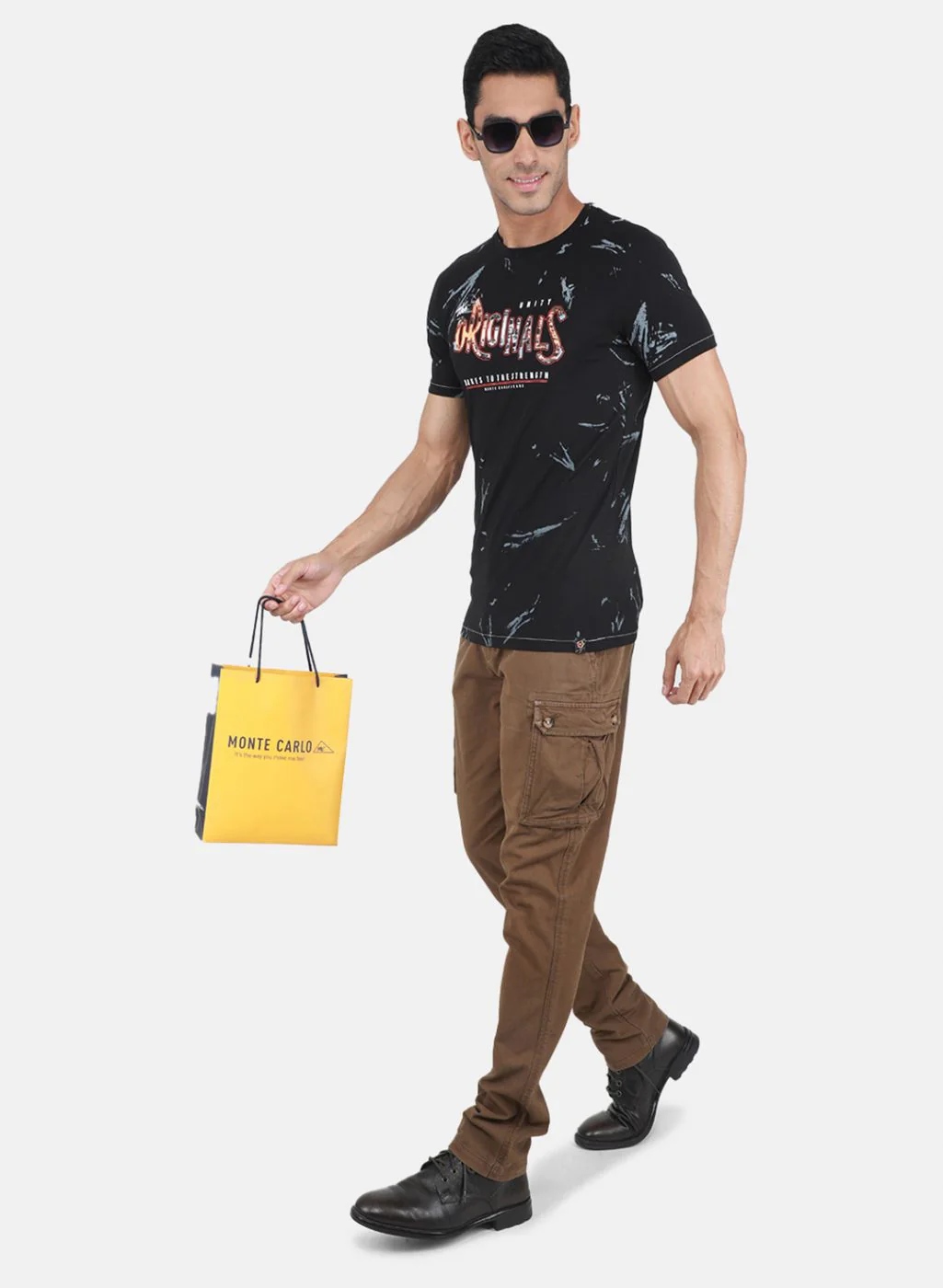 Men Black Printed T-Shirt - Image 4