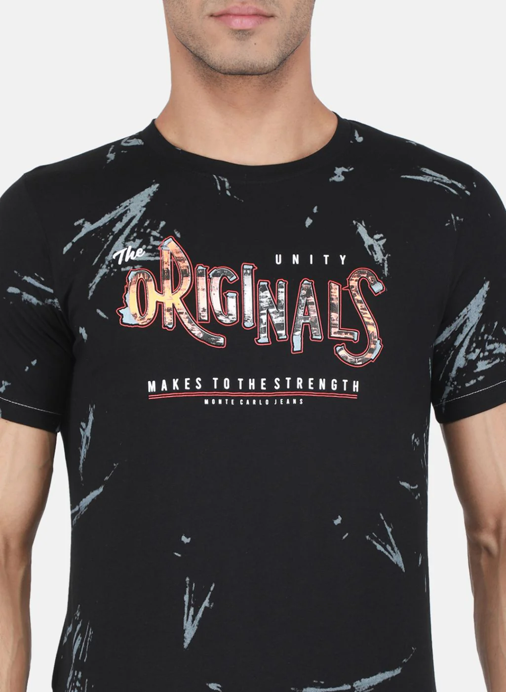 Men Black Printed T-Shirt - Image 5