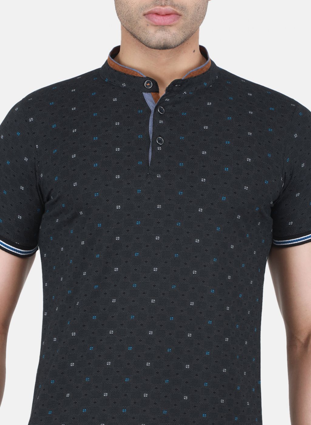 Men Black Printed T-Shirt - Image 5