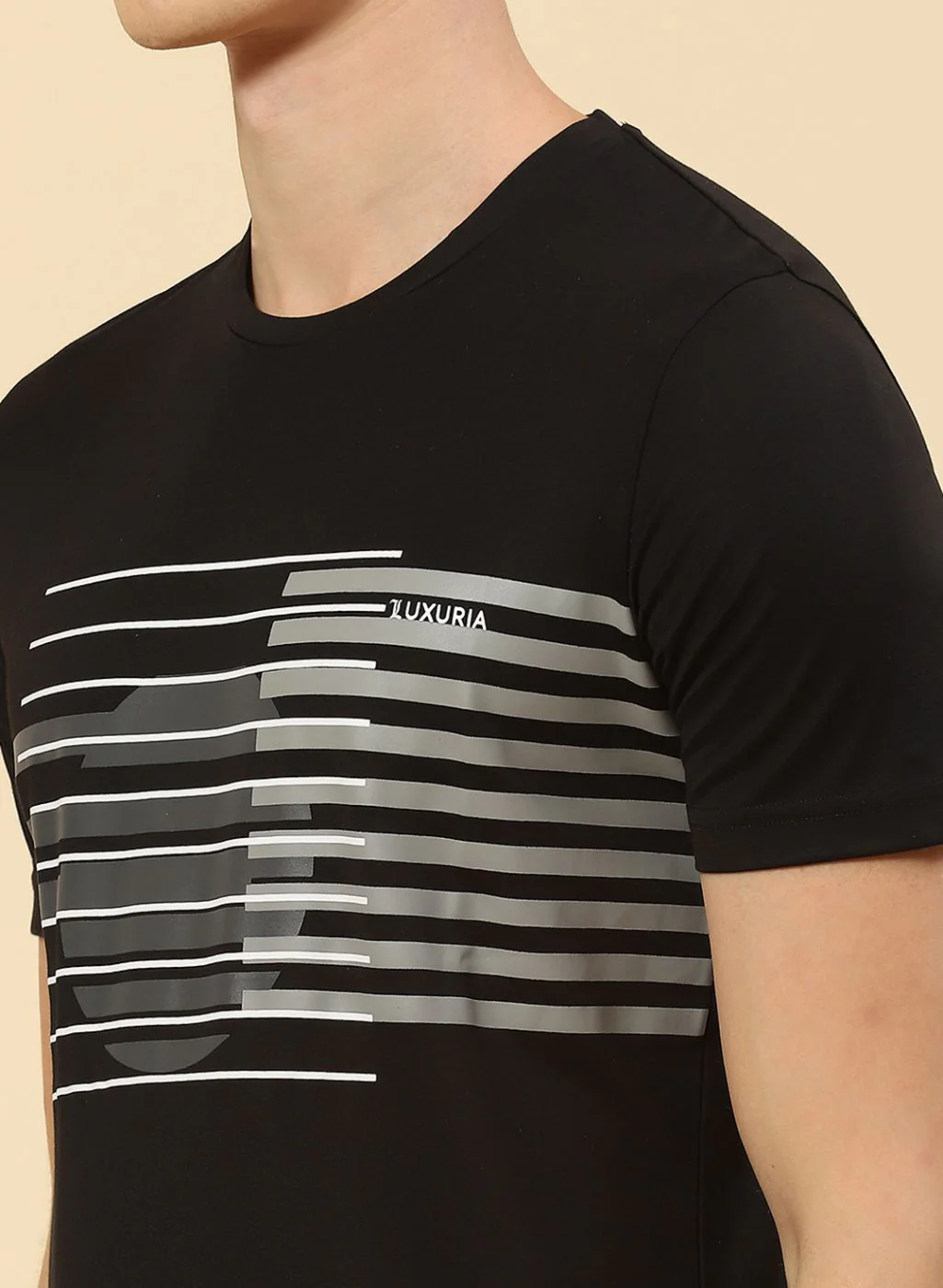 Men Black Printed T-Shirt - Image 6