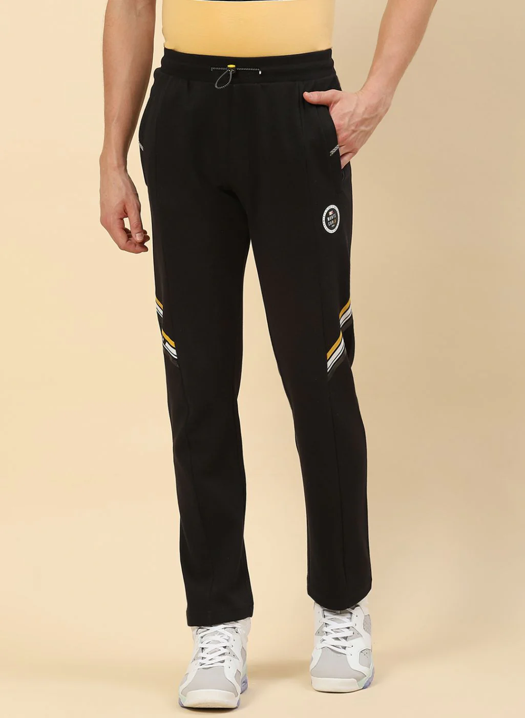 Men Black Regular Fit Lower - Image 2