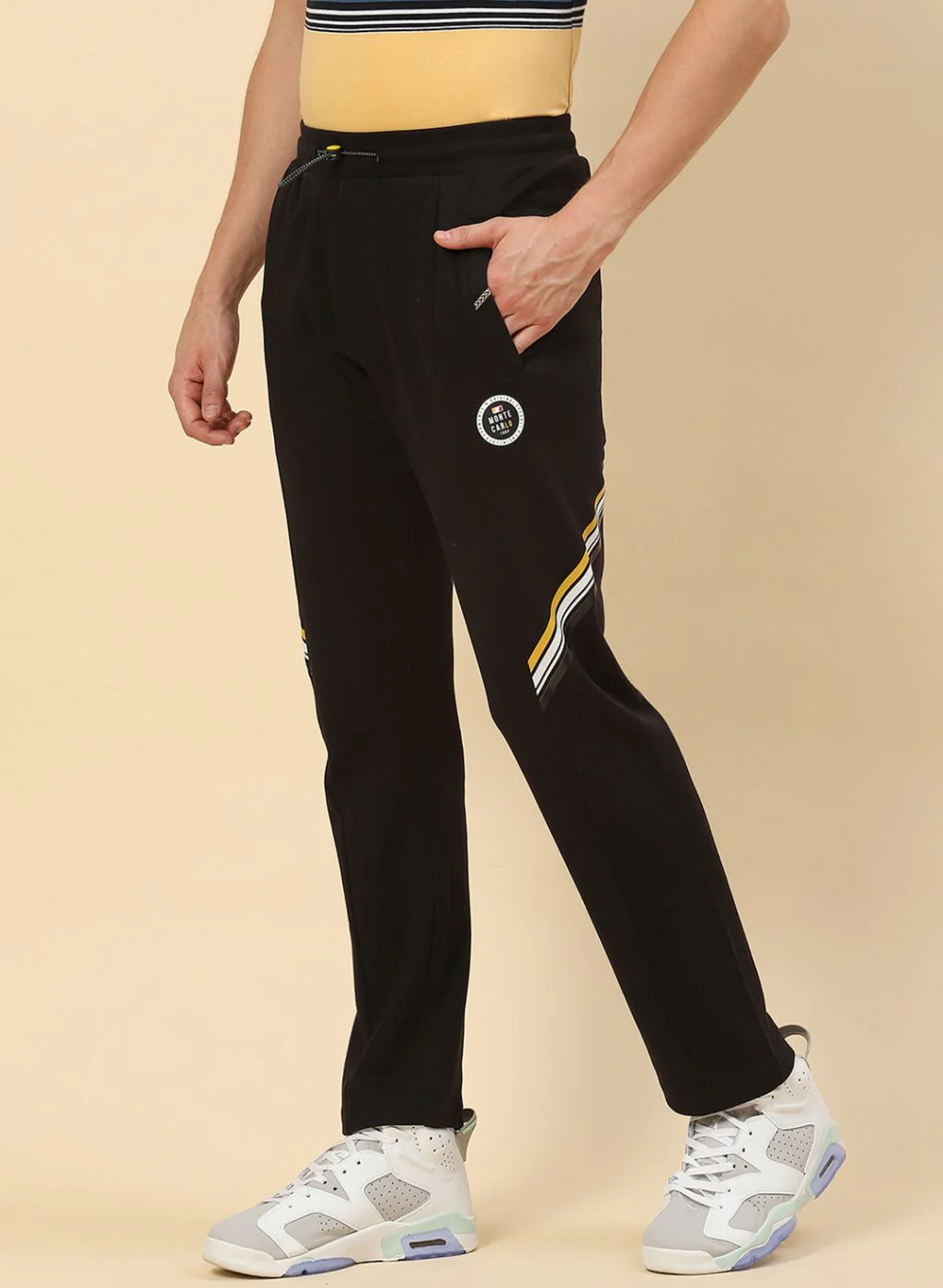 Men Black Regular Fit Lower - Image 3
