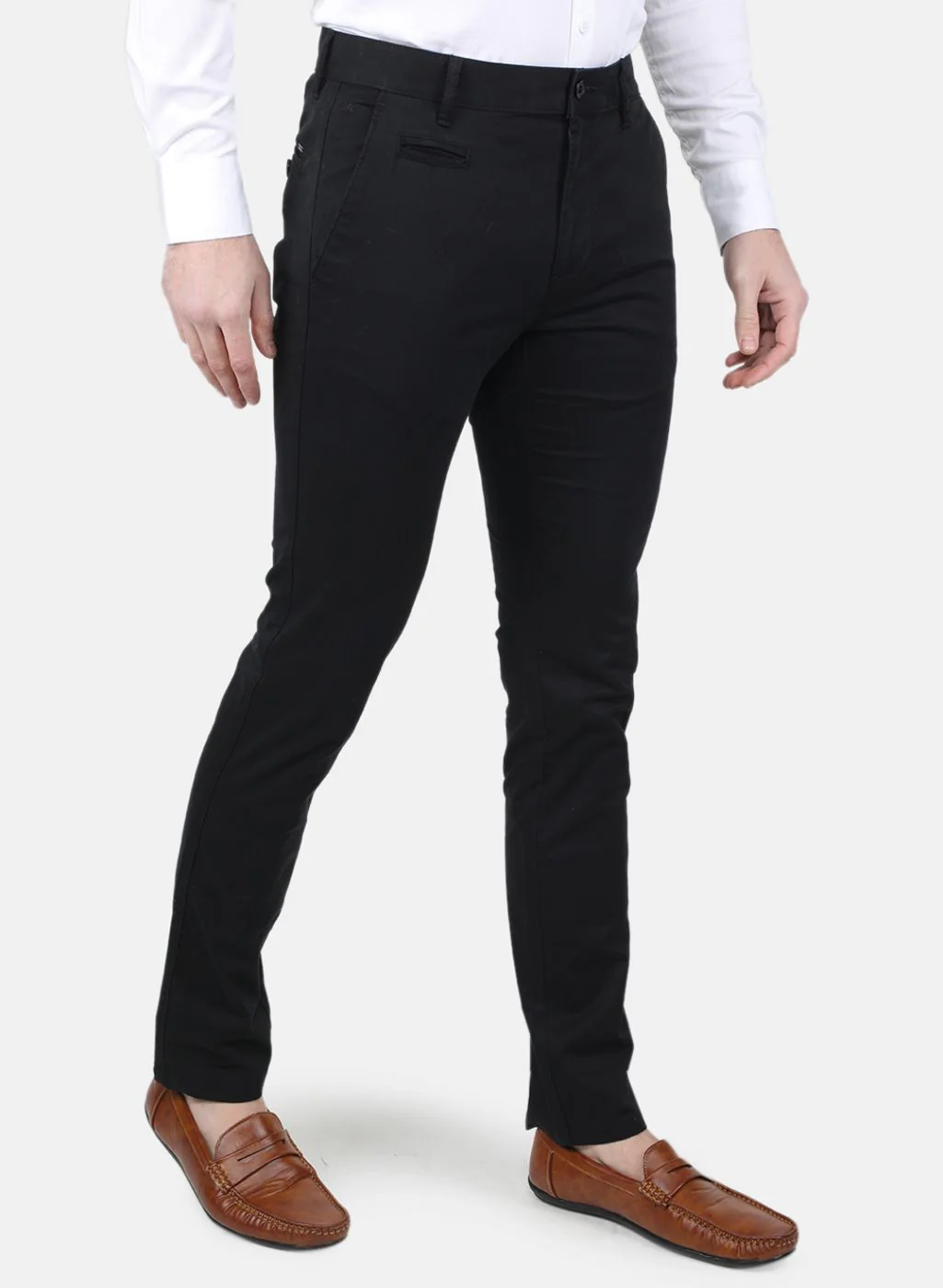 Men Black Regular Fit Trouser - Image 6