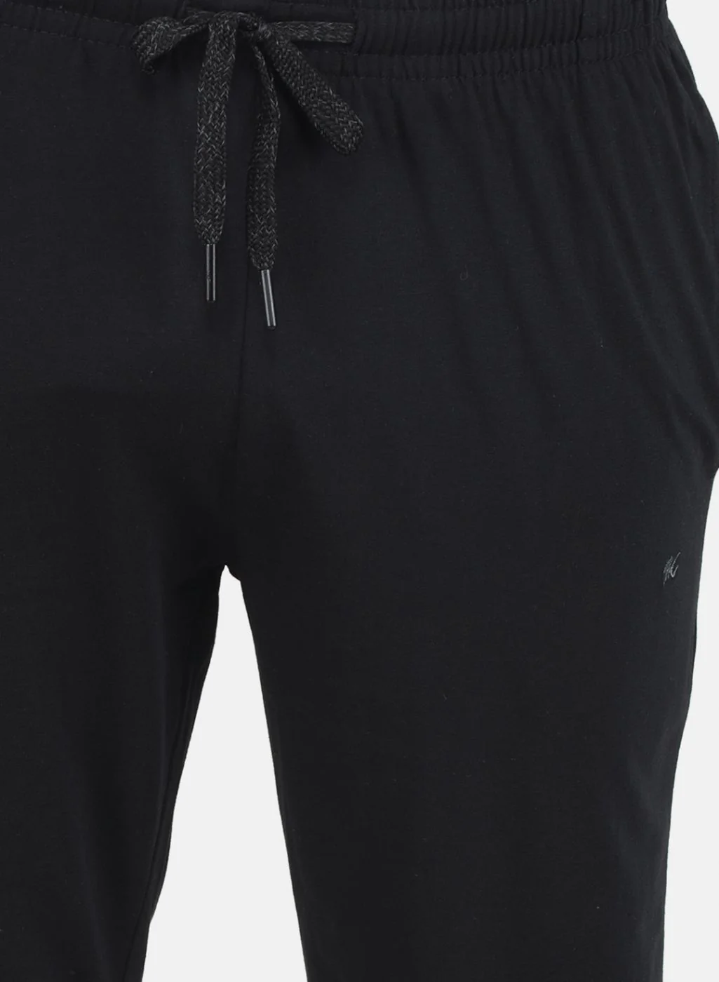 Men Black Solid Capri - Image 5