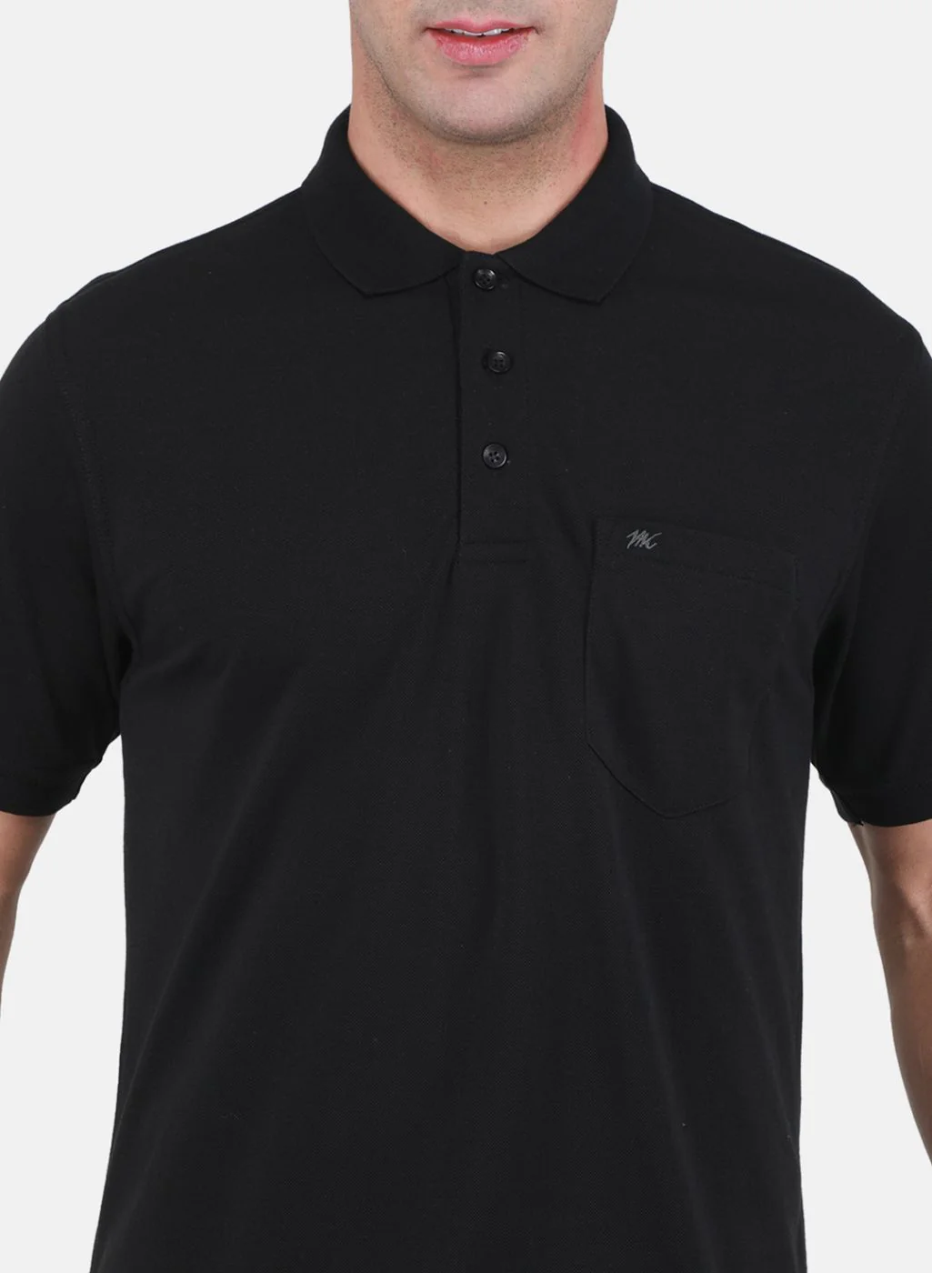Men Black Solid T-Shirt - Image 5