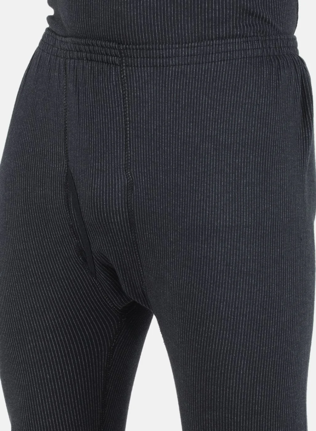 Men Black Solid Thermal Lower - Image 5