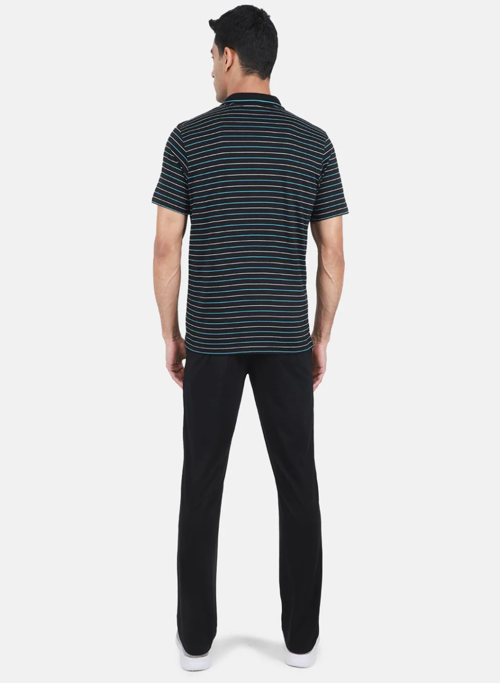 Men Black Stripe Lower Set - Image 3