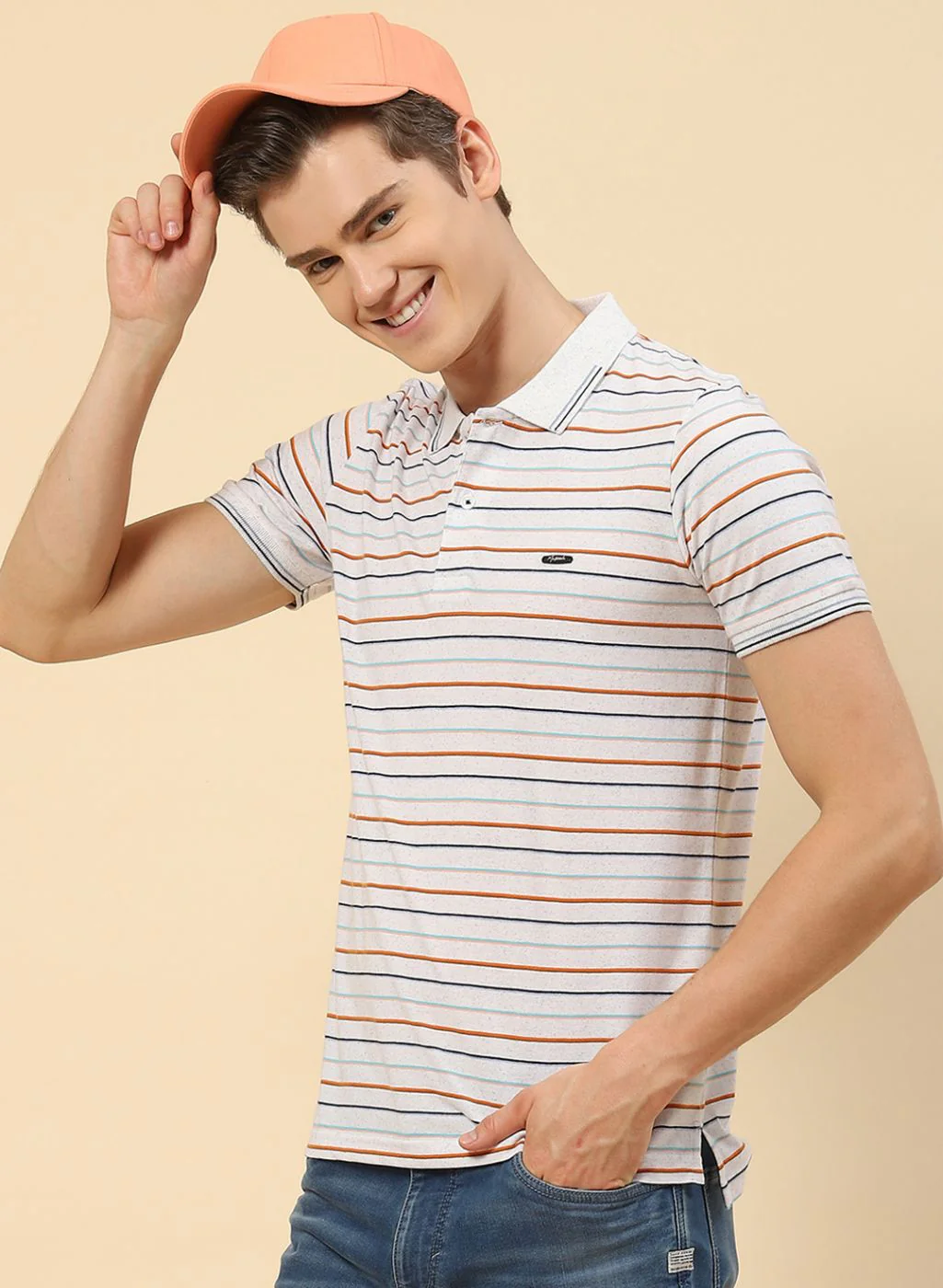 Men Black Stripe T-Shirt - Image 3