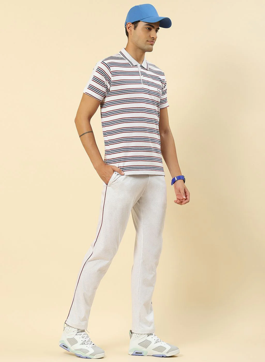 Men Blue & Grey Printed Combo Set - Image 4