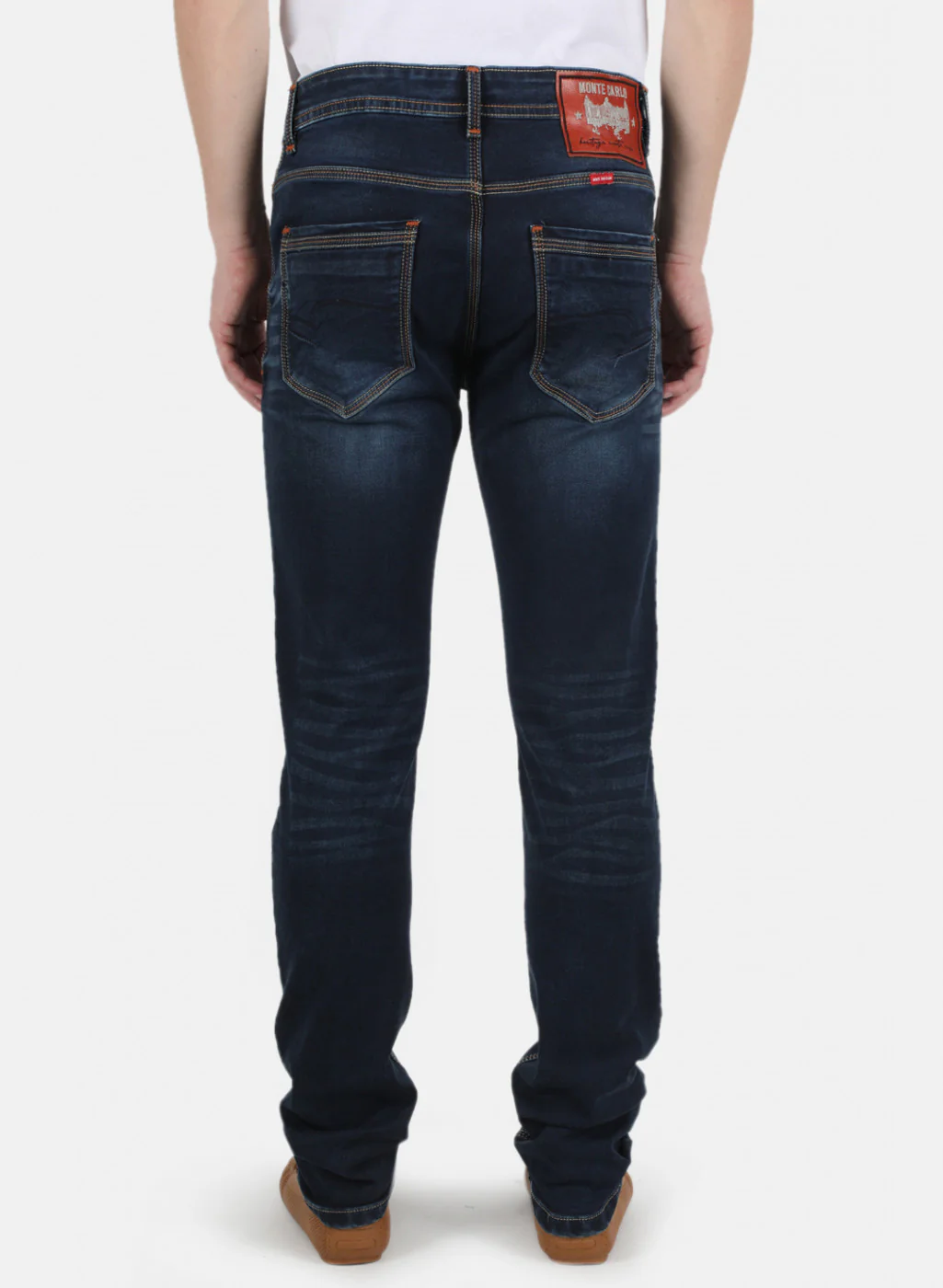Men Blue Narrow Fit Denim - Image 3