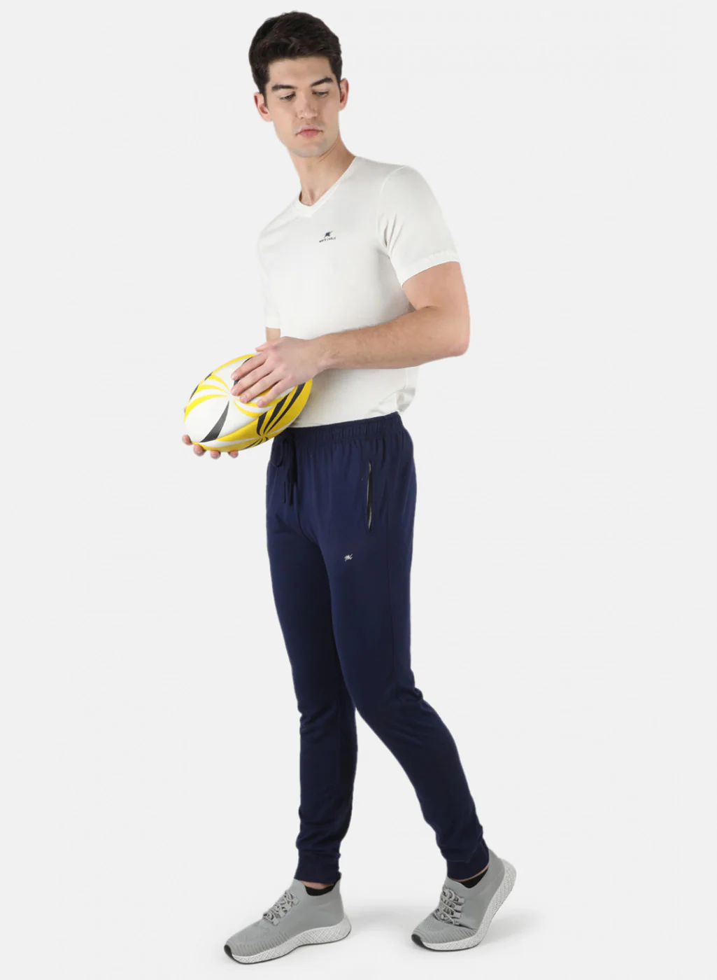 Men Blue Plain Lower - Image 3