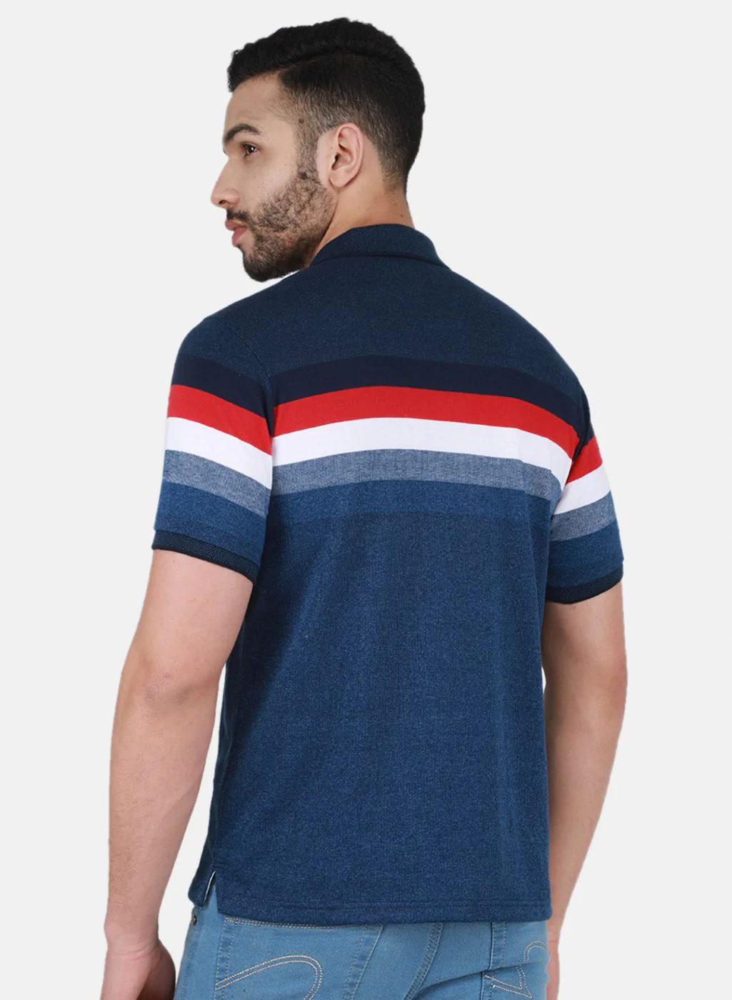 Men Blue Printed T-Shirt - Image 3