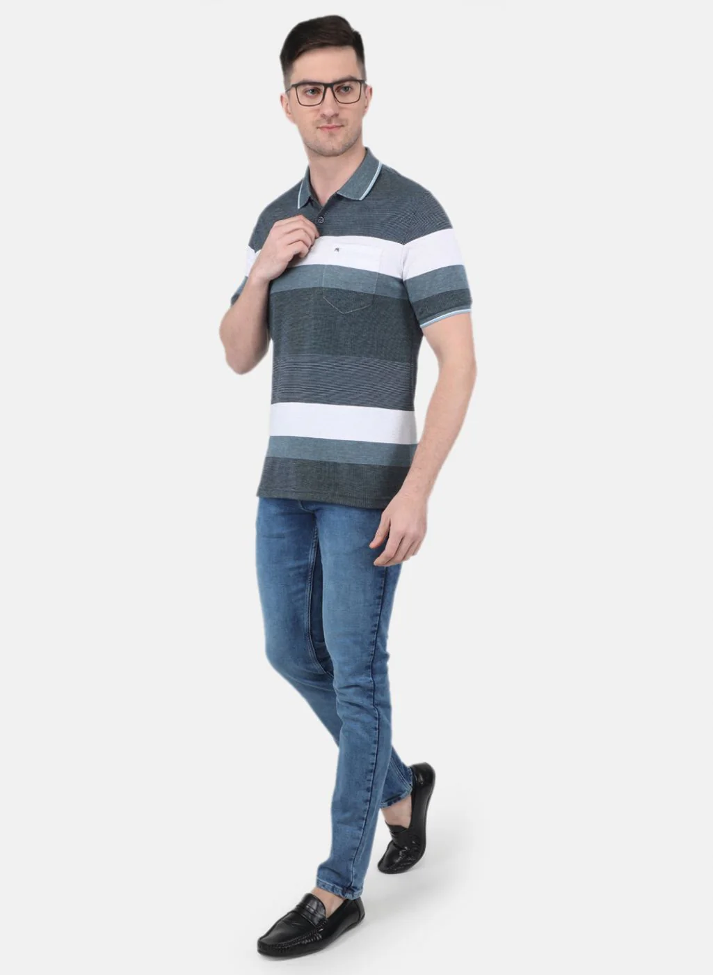 Men Blue Printed T-Shirt - Image 4