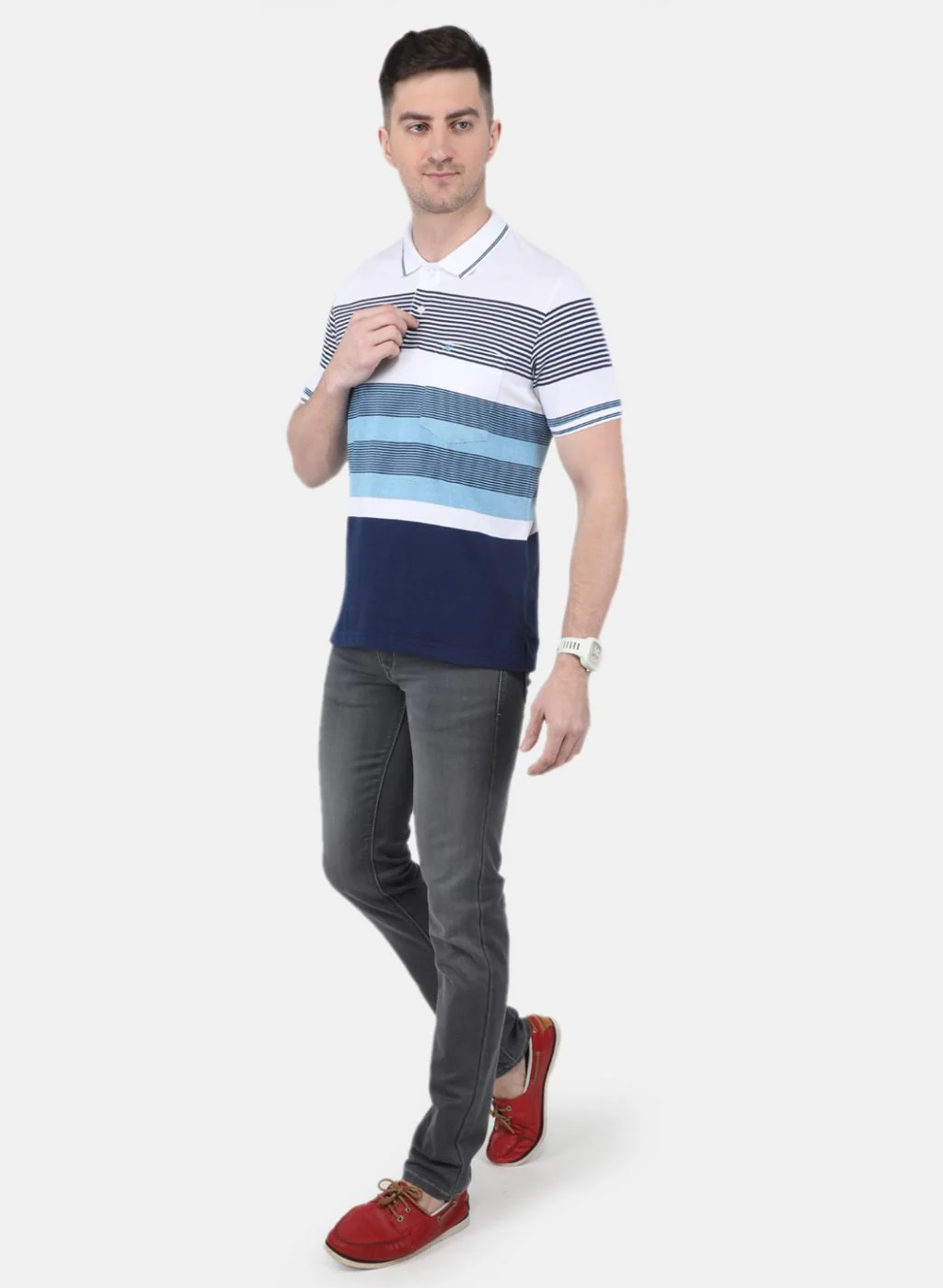 Men Blue Printed T-Shirt - Image 4