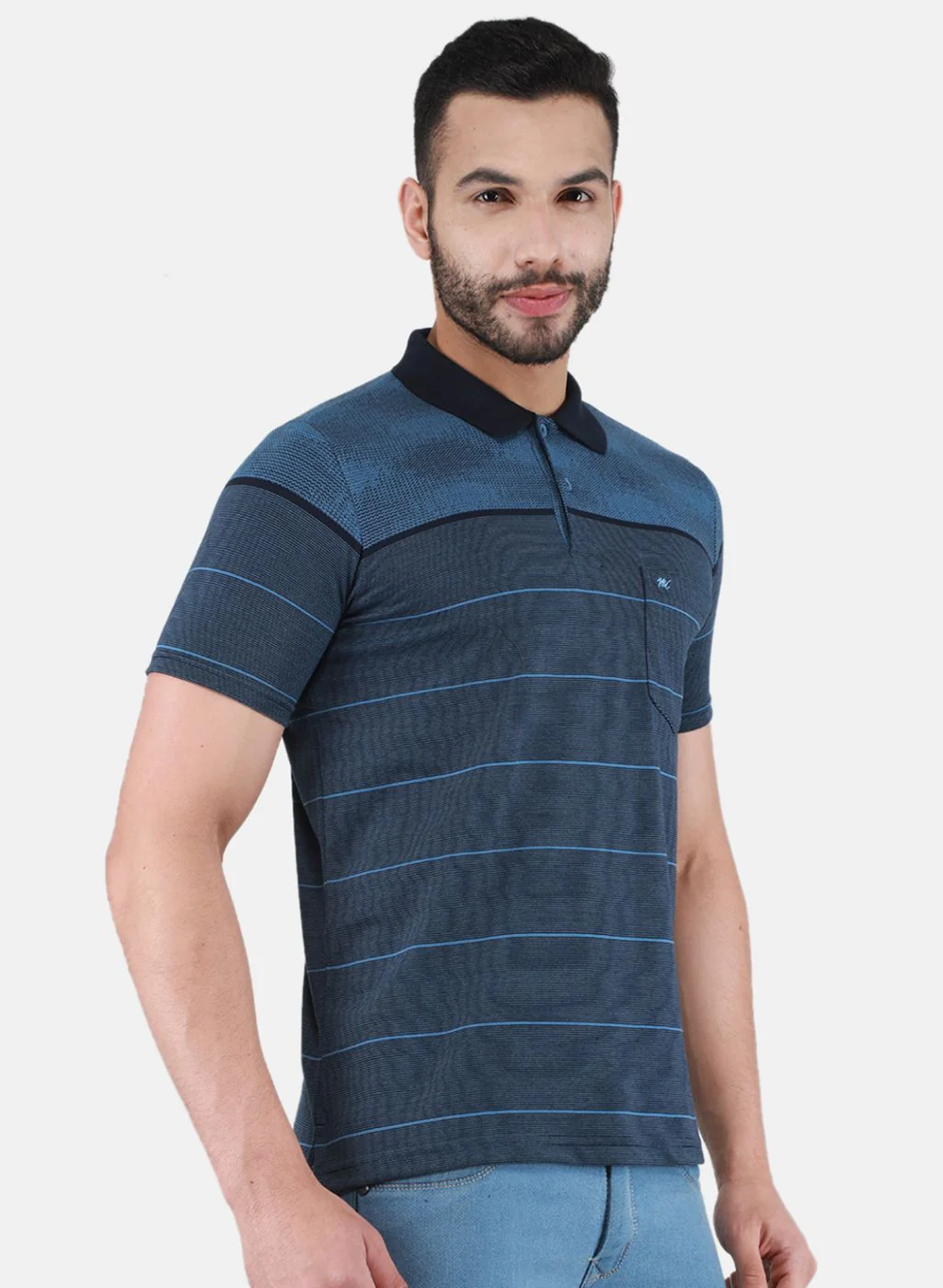 Men Blue Printed T-Shirt - Image 6