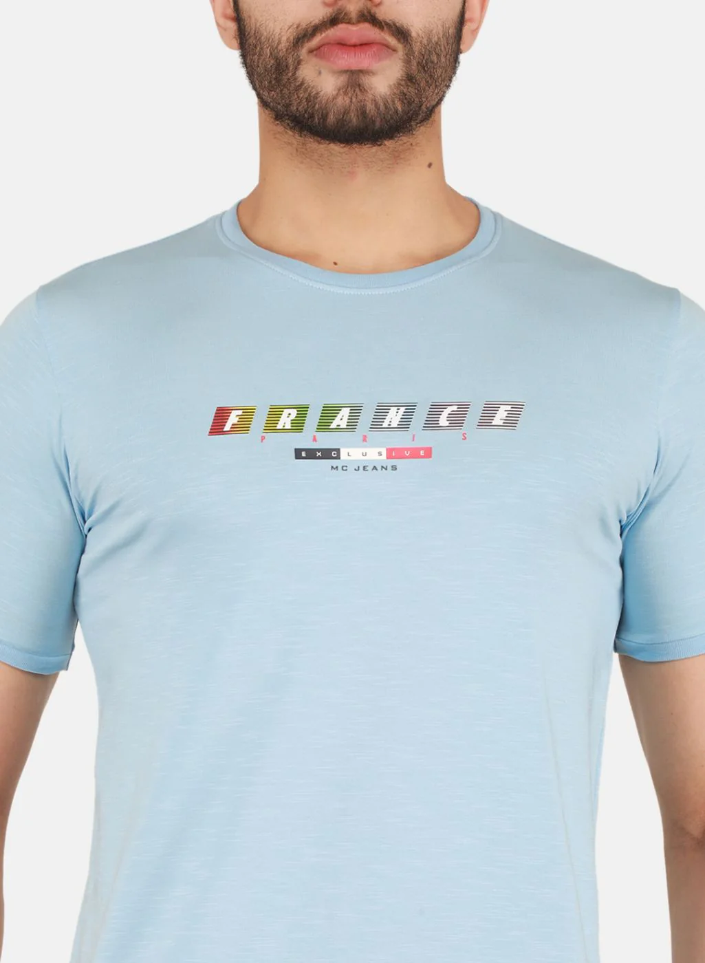 Men Blue Printed T-Shirt - Image 5