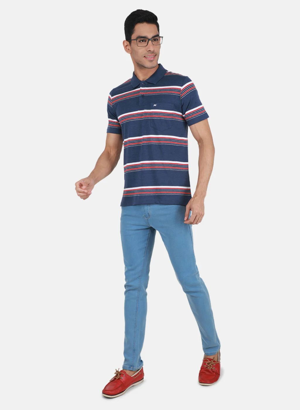 Men Blue Printed T-Shirt - Image 4