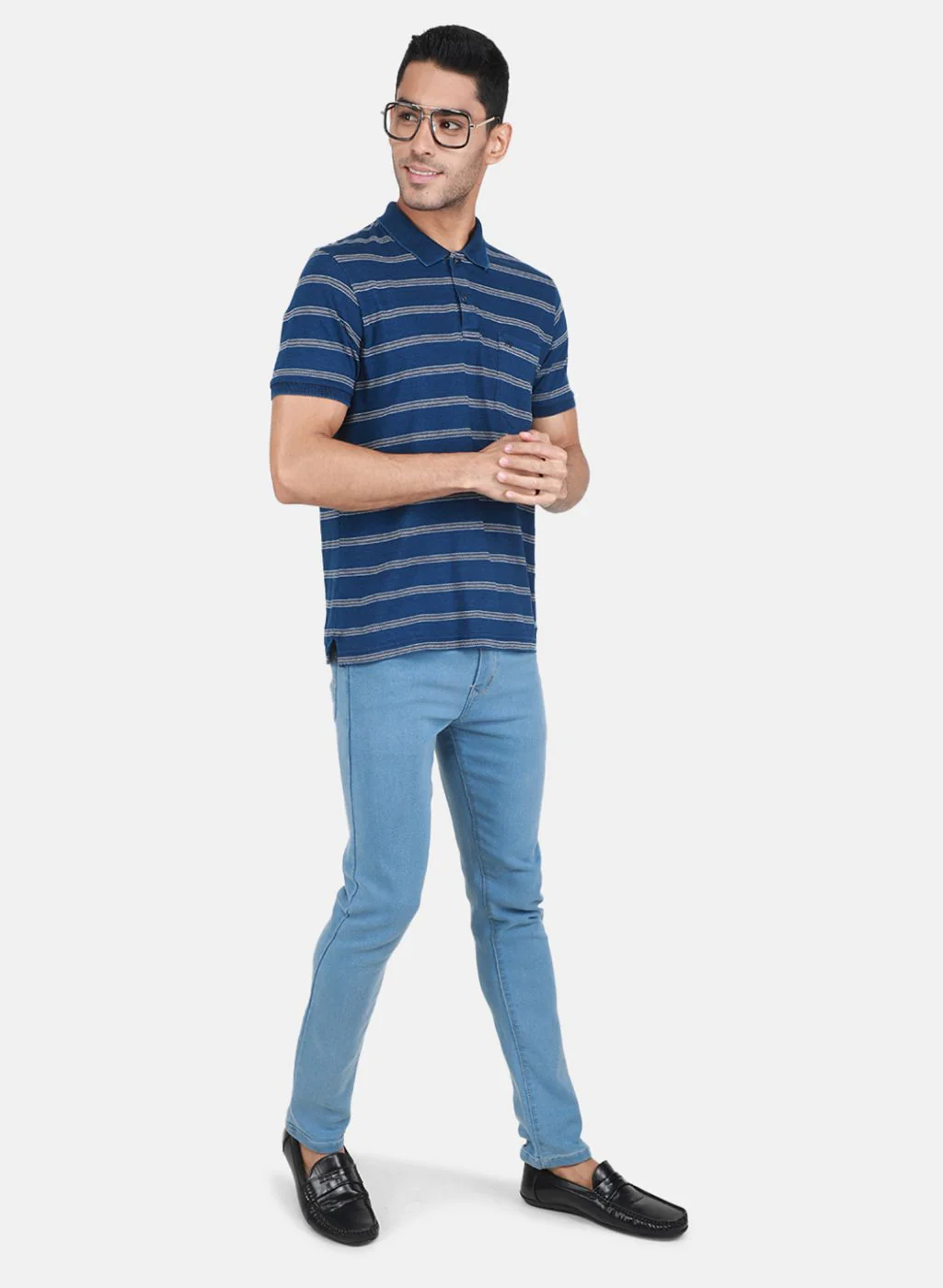 Men Blue Printed T-Shirt - Image 4
