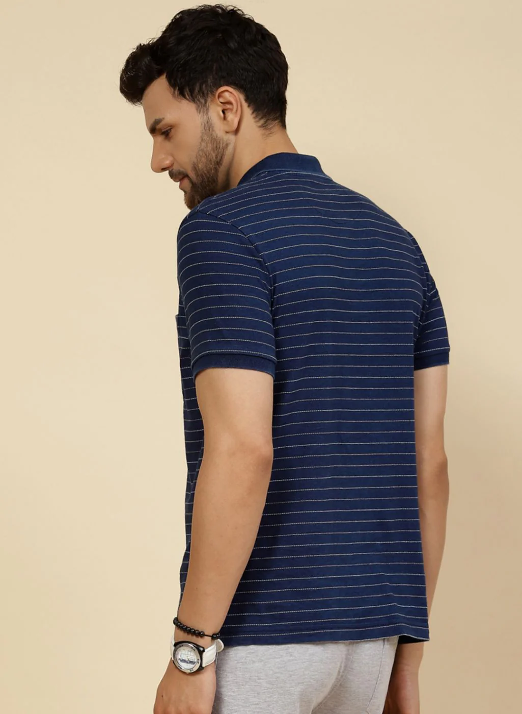 Men Blue Printed T-Shirt - Image 5