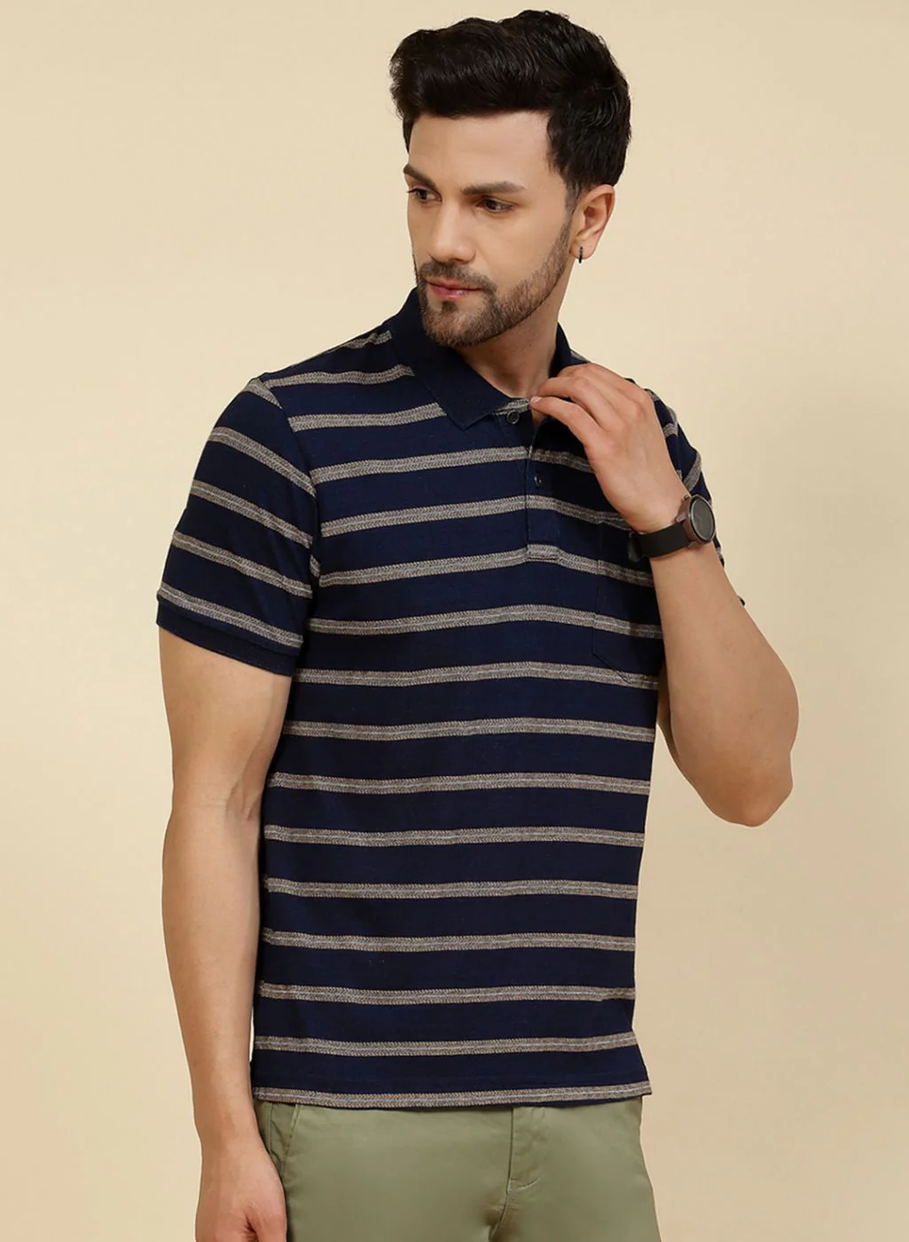 Men Blue Printed T-Shirt - Image 4