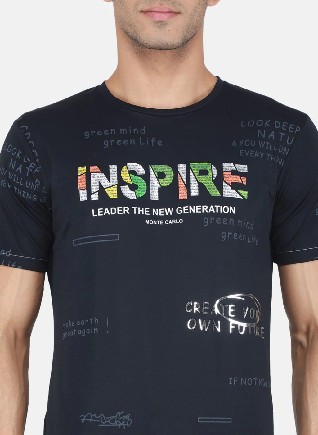 Men Blue Printed T-Shirt - Image 5