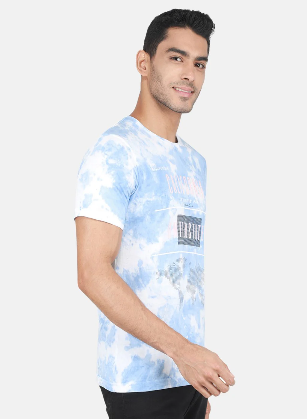 Men Blue Printed T-Shirt - Image 6