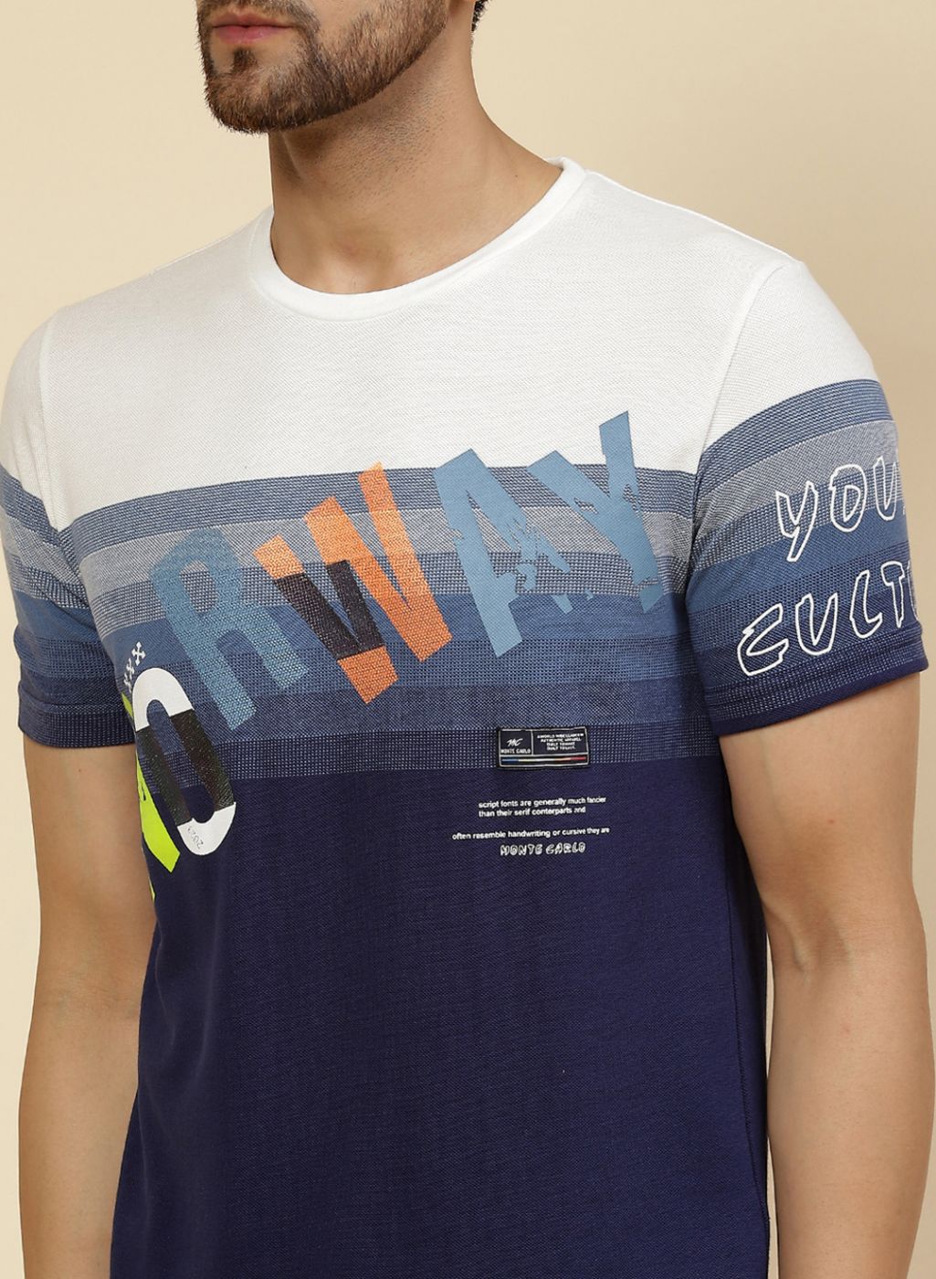 Men Blue Printed T-Shirt - Image 6