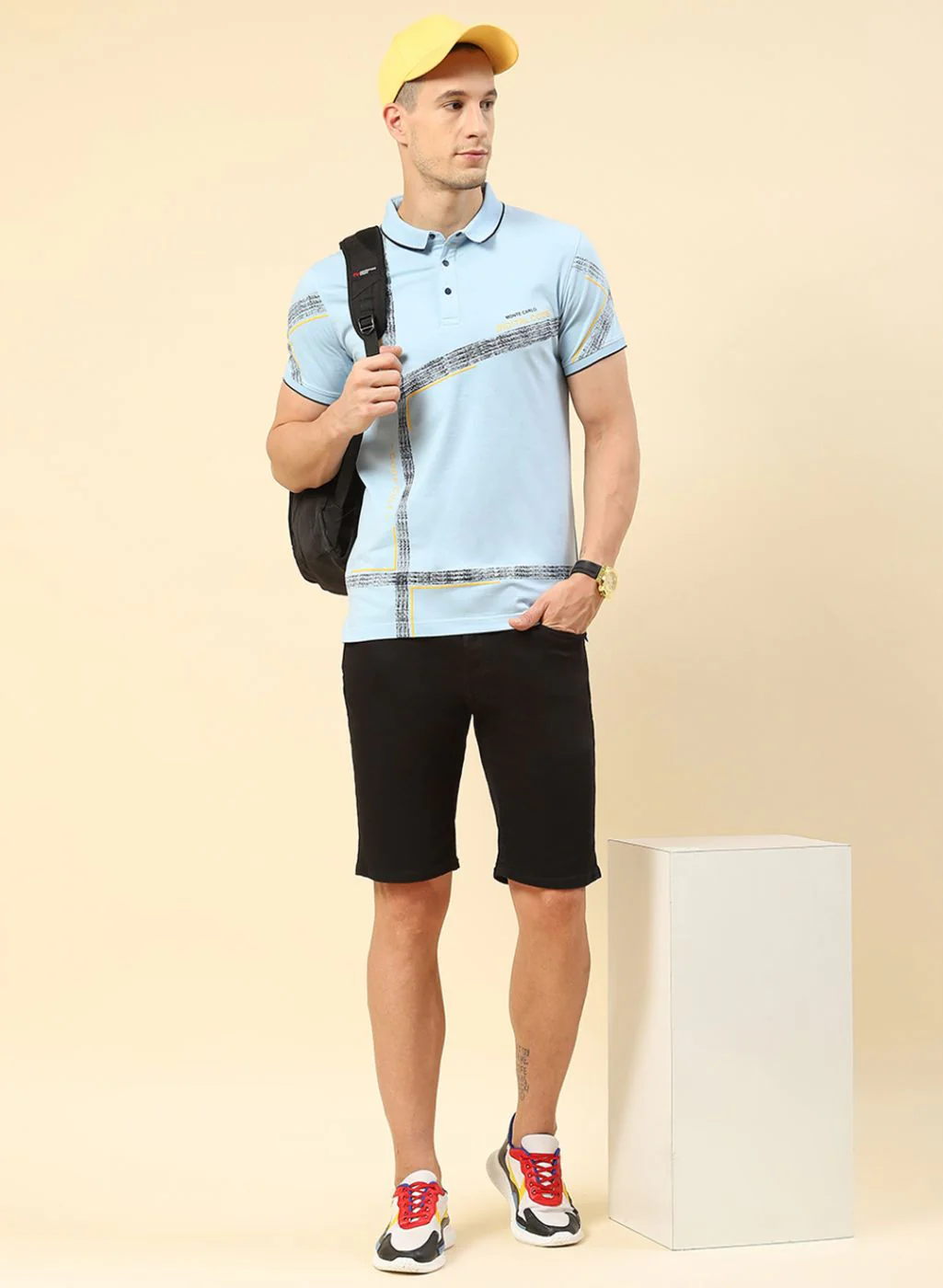 Men Blue Printed T-Shirt - Image 5