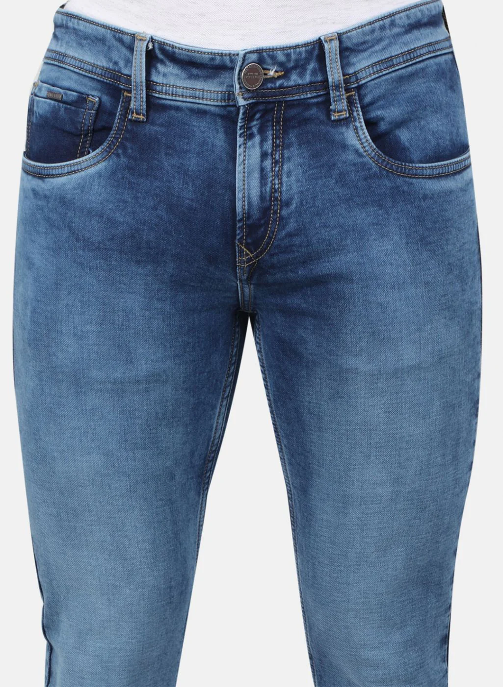 Men Blue Regular Fit Denim - Image 5