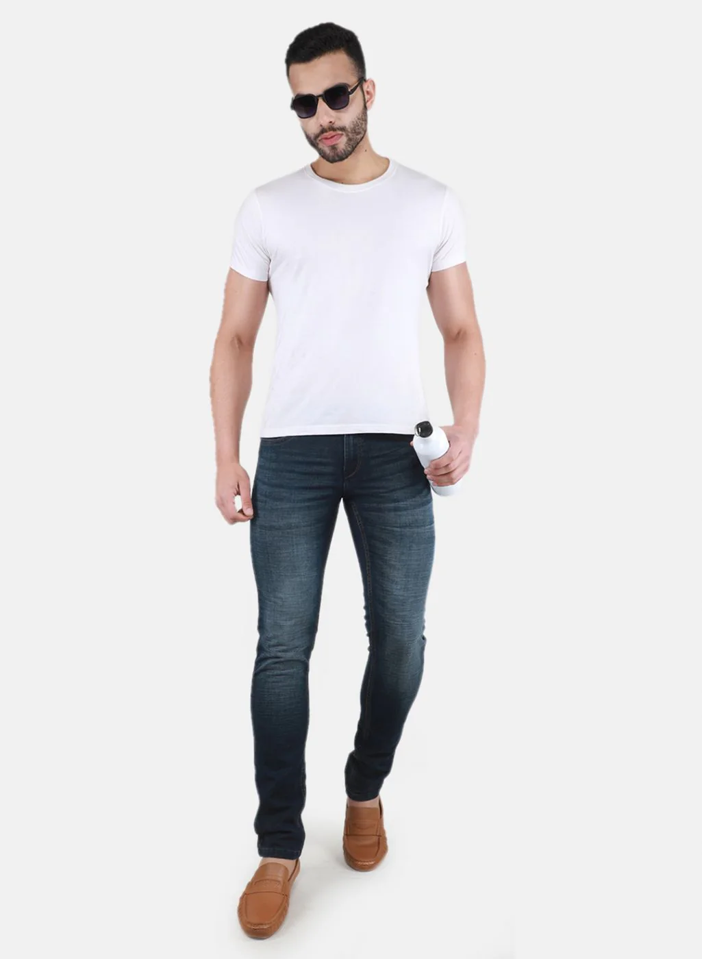 Men Blue Straight Fit Denim - Image 4