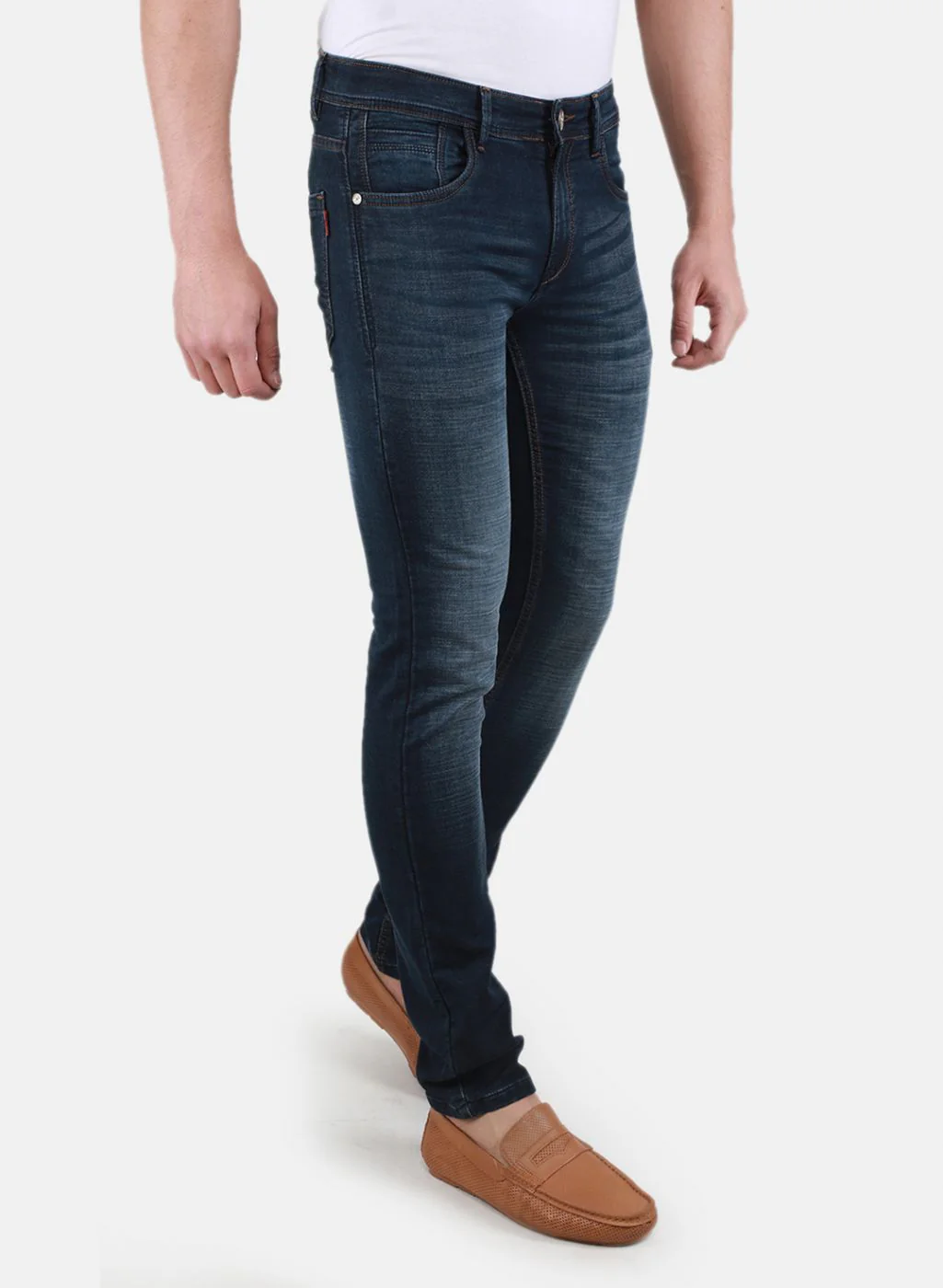 Men Blue Straight Fit Denim - Image 6
