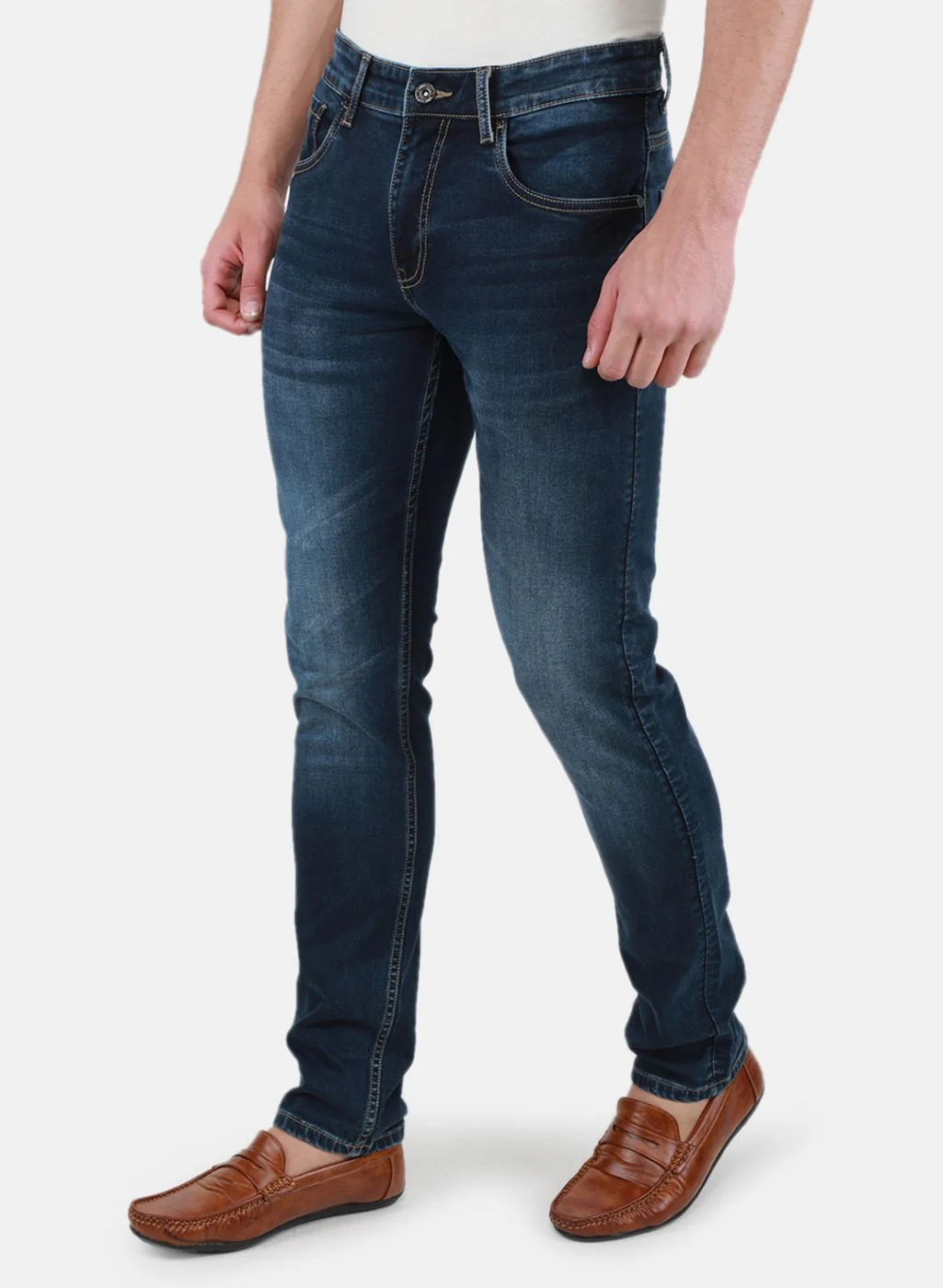 Men Blue Regular Fit Denim - Image 2