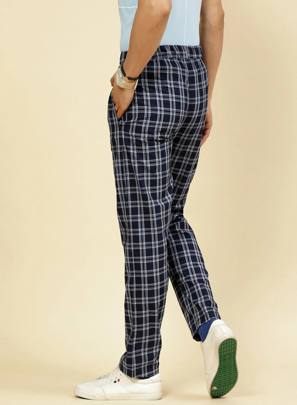 Men Blue Regular Fit Lower - Image 5