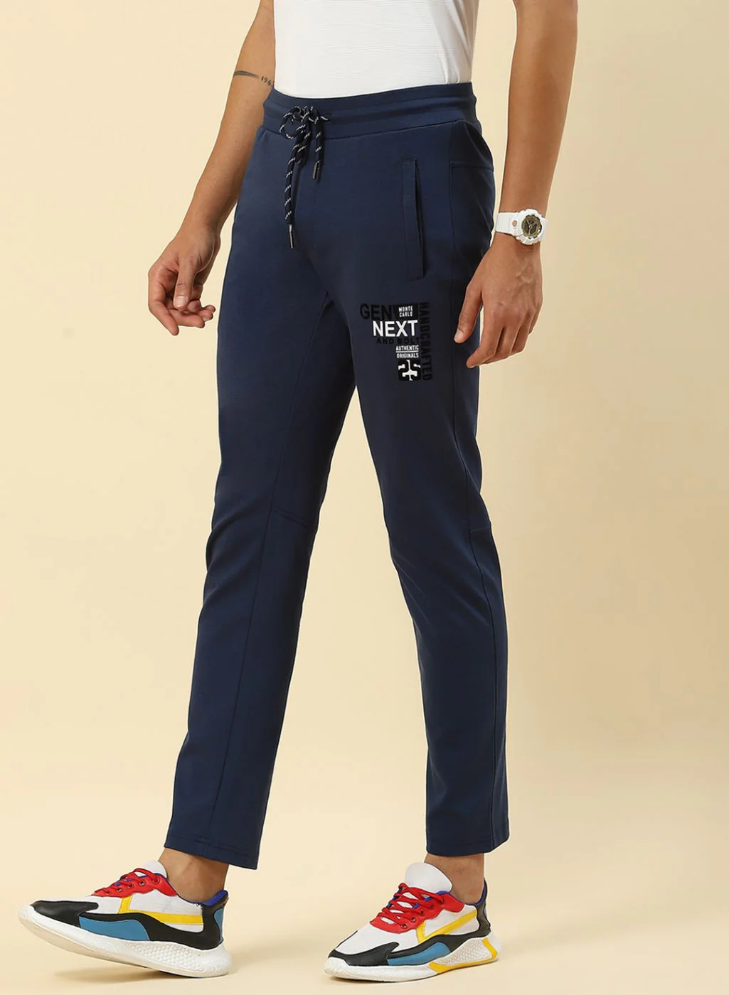 Men Blue Regular Fit Lower - Image 3