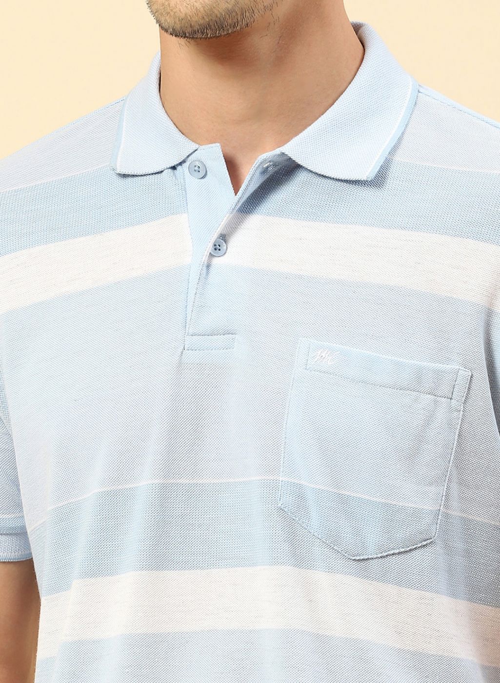 Men Blue Stripe T-Shirt - Image 6