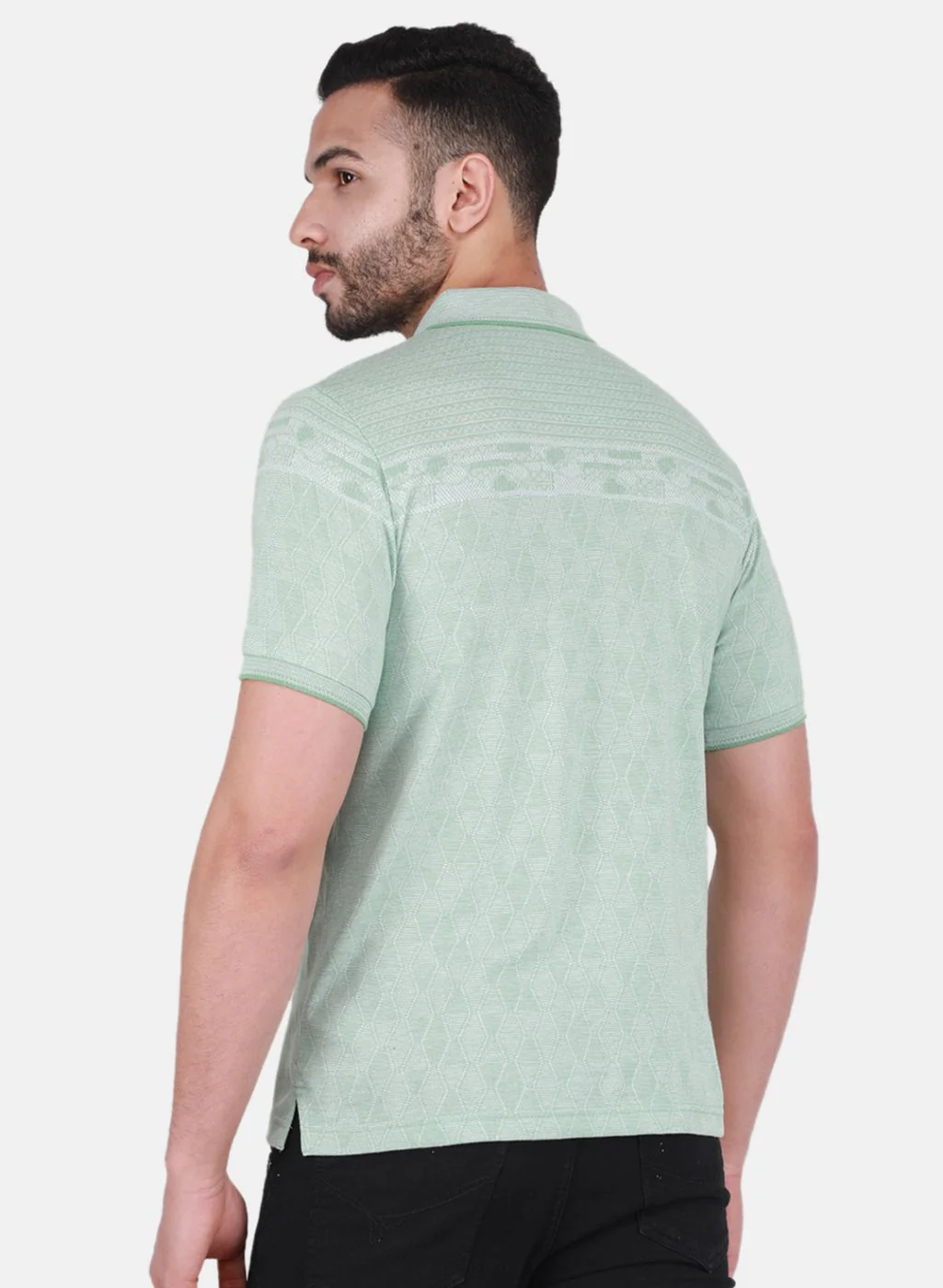 Men Green Printed T-Shirt - Image 3