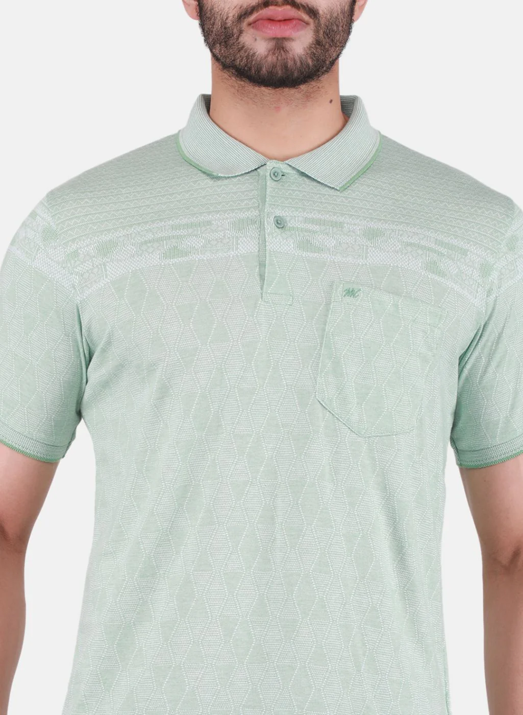 Men Green Printed T-Shirt - Image 5