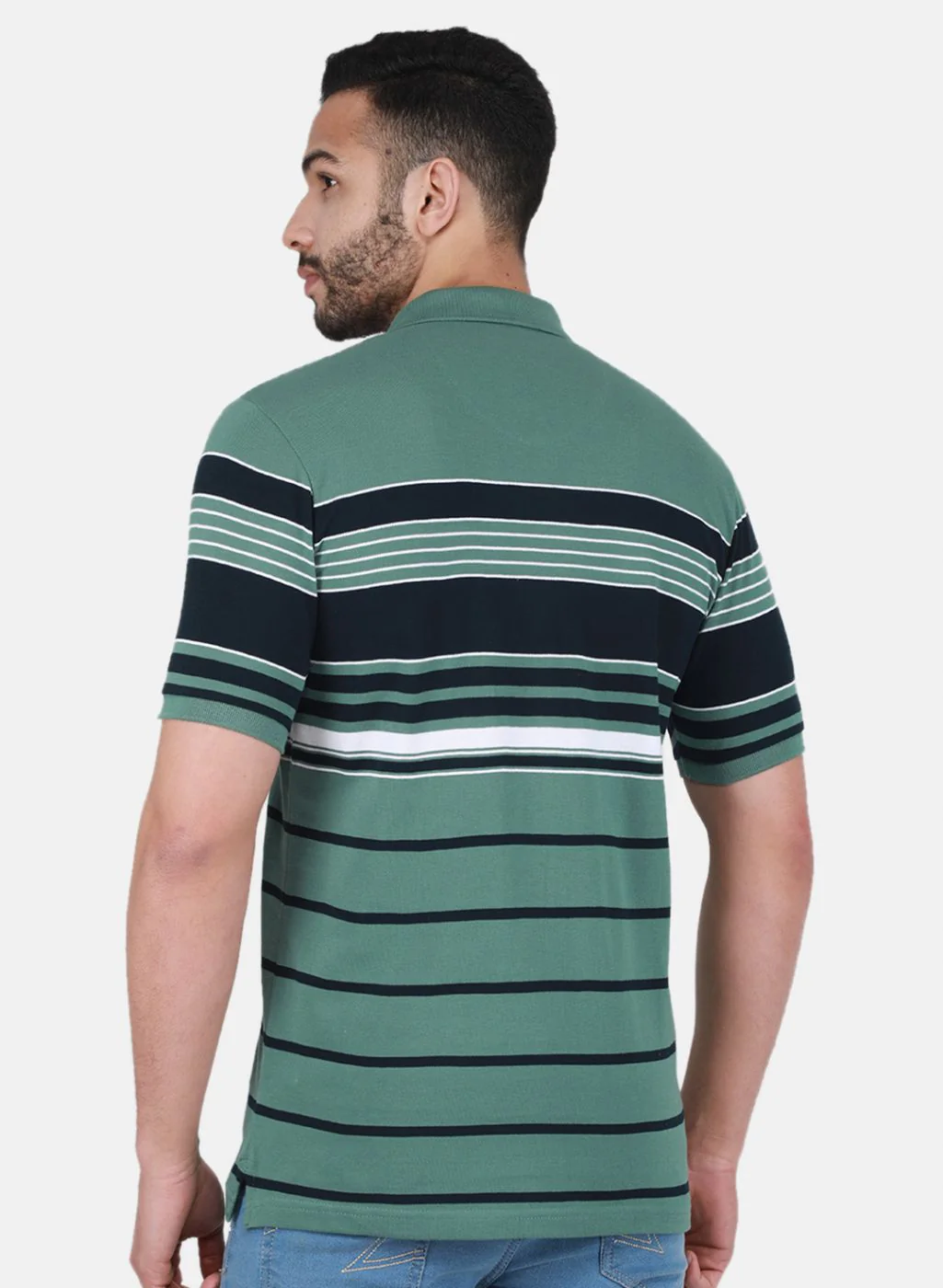 Men Green Printed T-Shirt - Image 3
