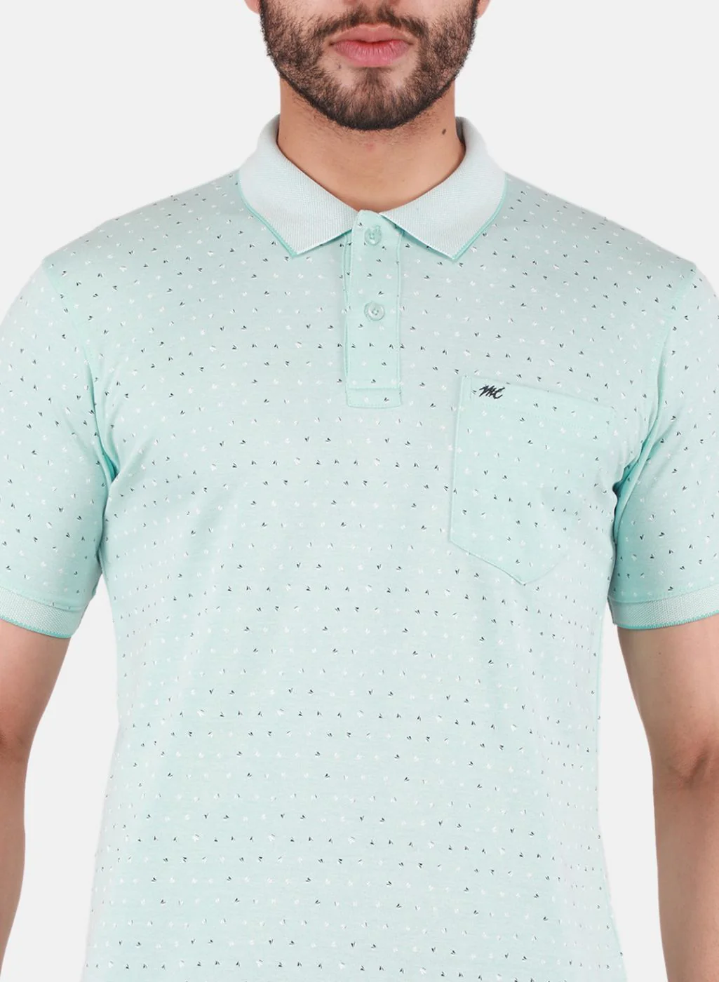 Men Green Printed T-Shirt - Image 5