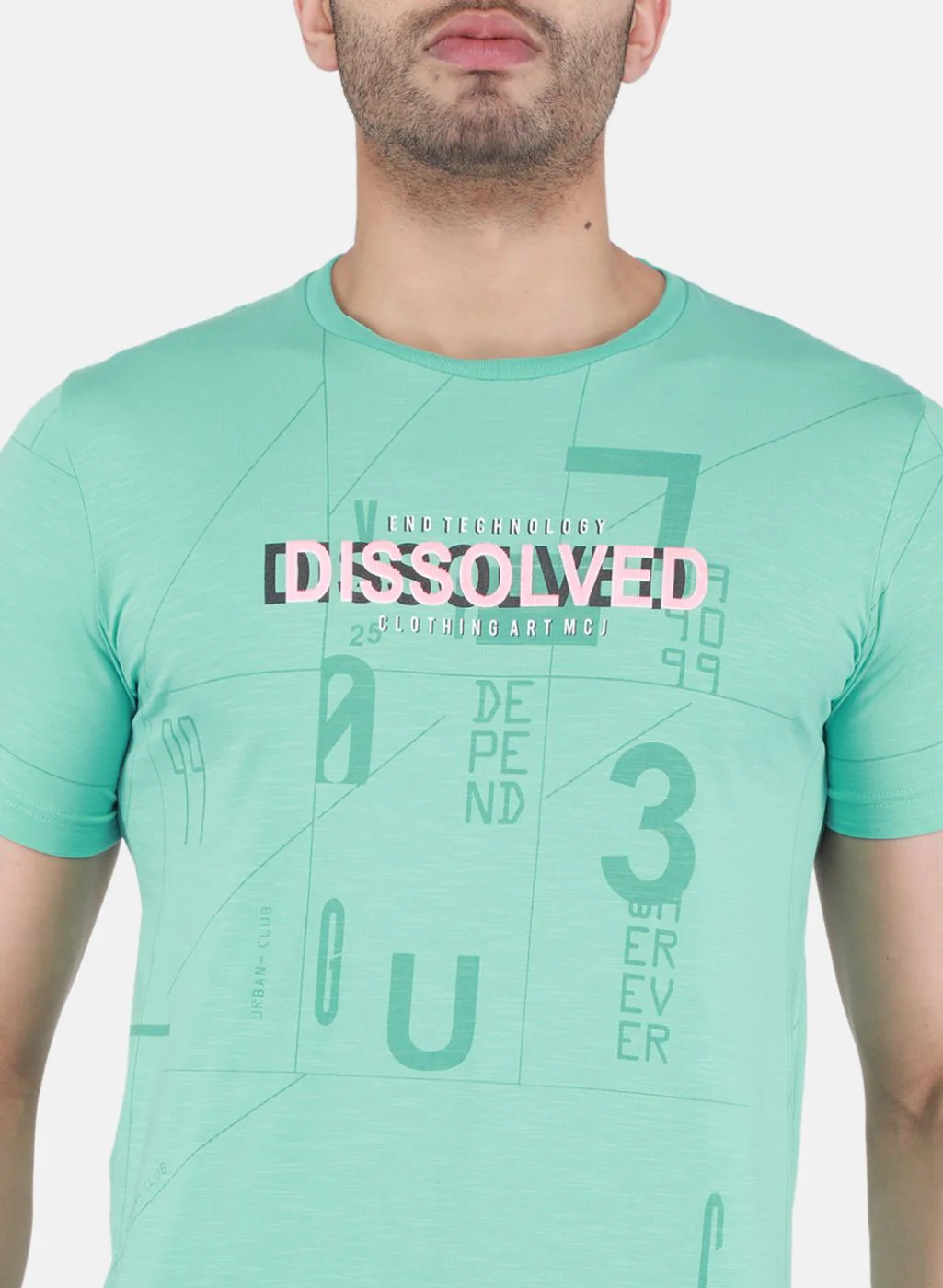 Men Green Printed T-Shirt - Image 5