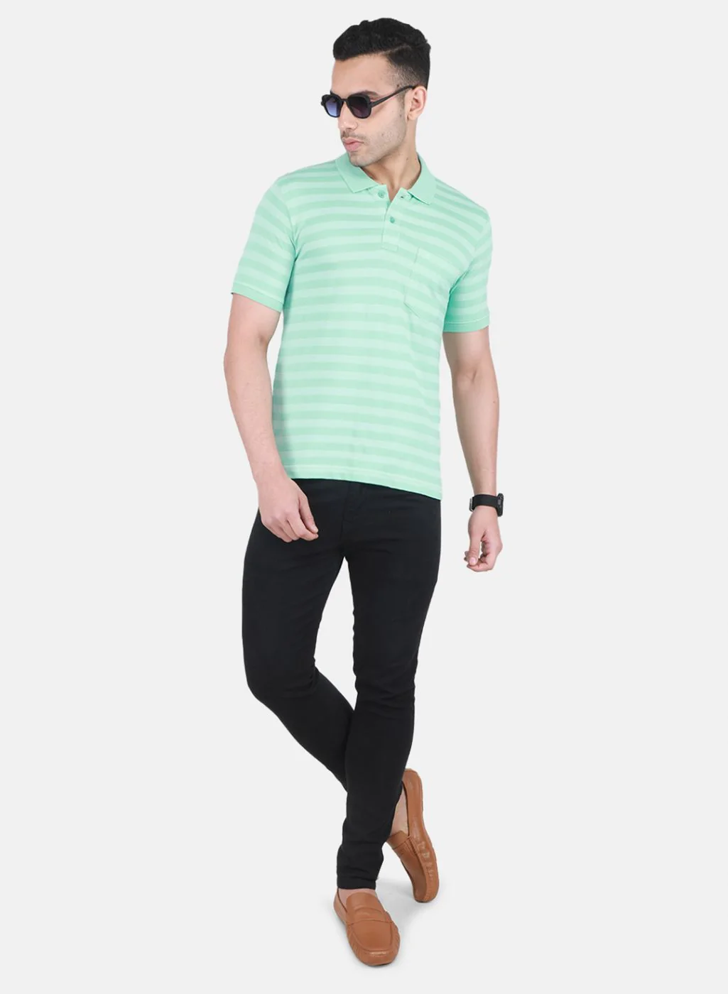 Men Green Printed T-Shirt - Image 4