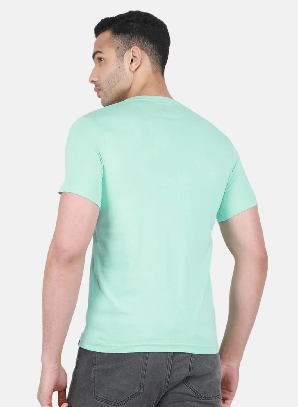 Men Green Printed T-Shirt - Image 3