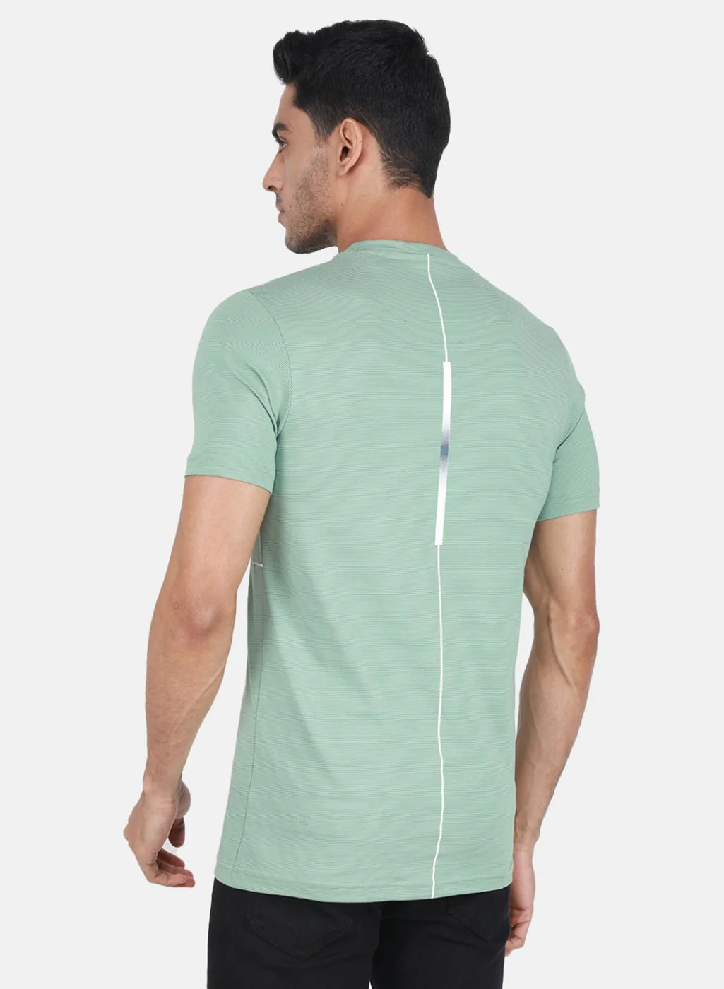 Men Green Printed T-Shirt - Image 3