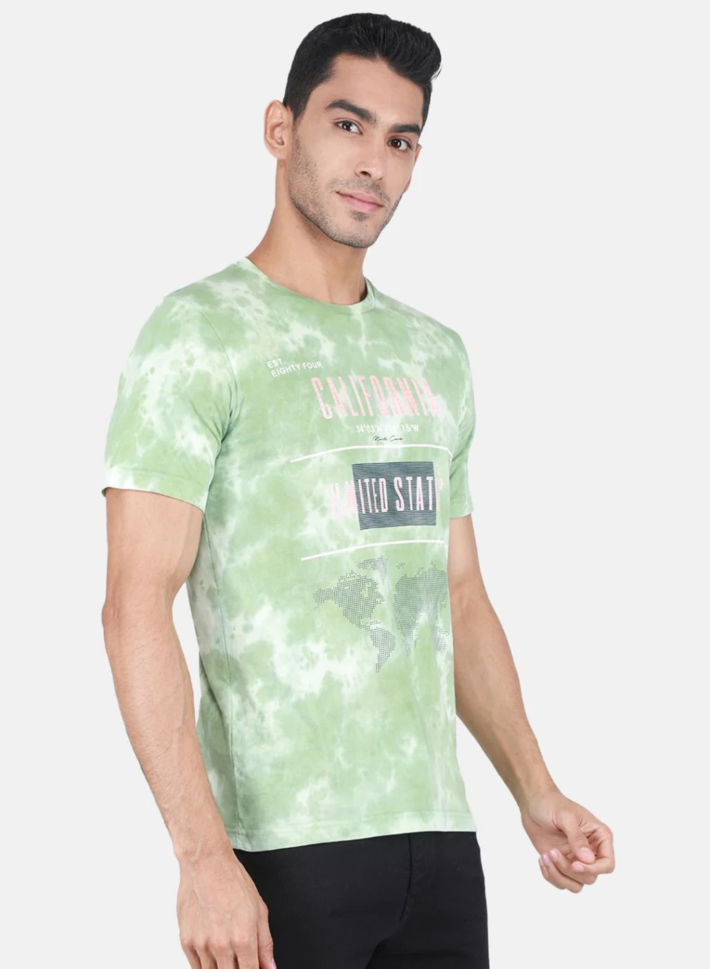 Men Green Printed T-Shirt - Image 6